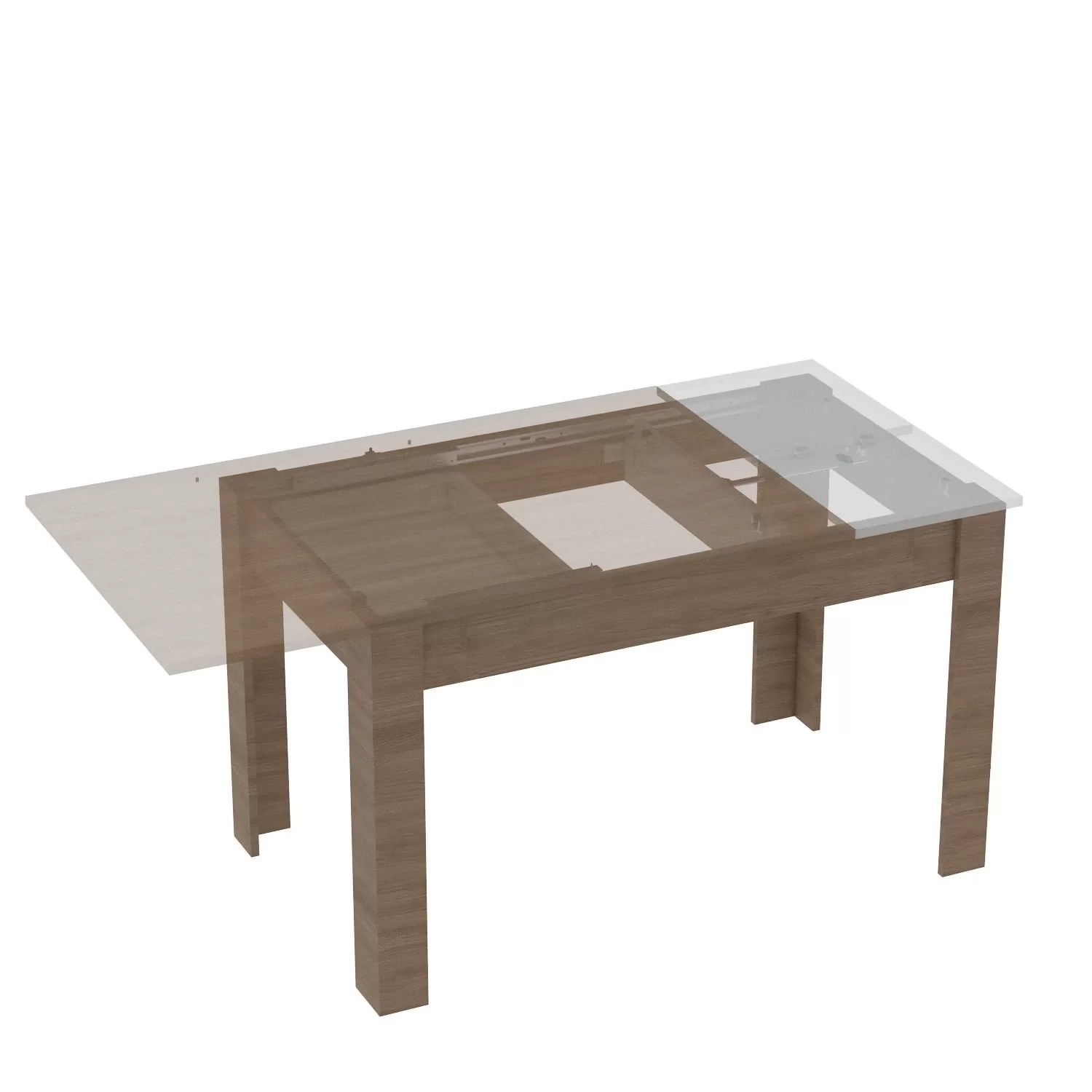 Picture of EMT Alüminyum Tek Taraflı Çift Açılımlı Masa Rayı