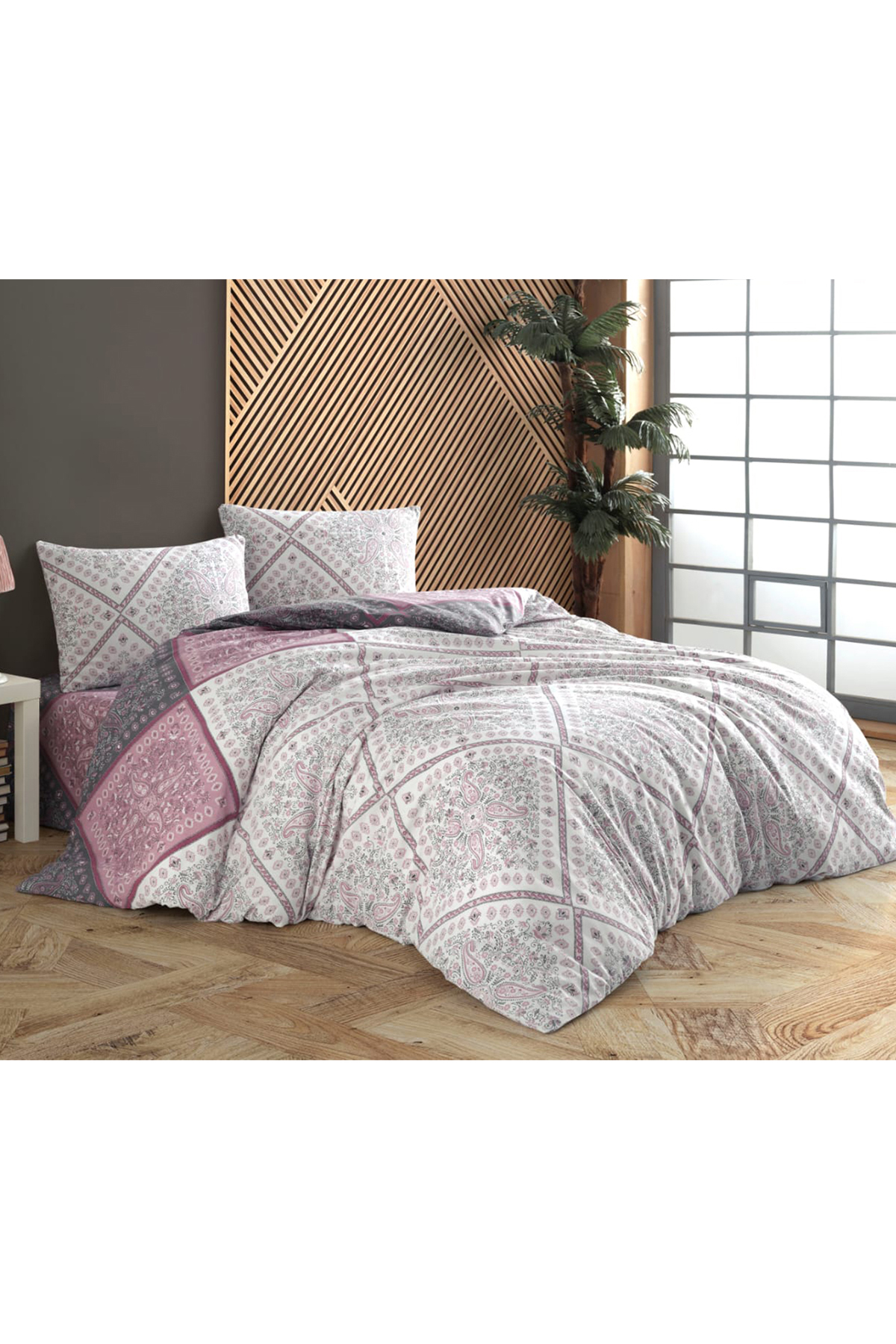 Picture of Çeyiz Diyarı Rozina Çift Kişilik Nevresim Takımı Lila