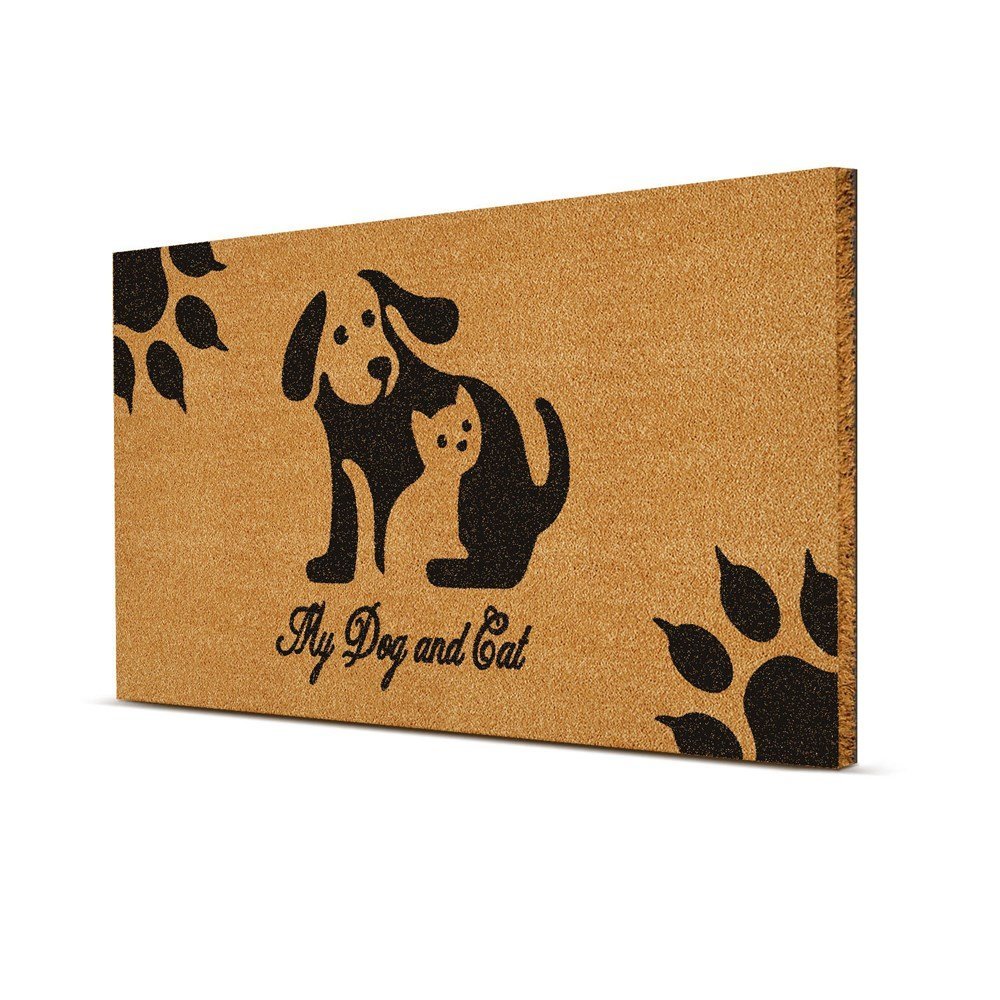 Picture of Decovetro Paspas My Dog and Cat Desenli Kapı Önü Paspsı 40 x 60 Cm