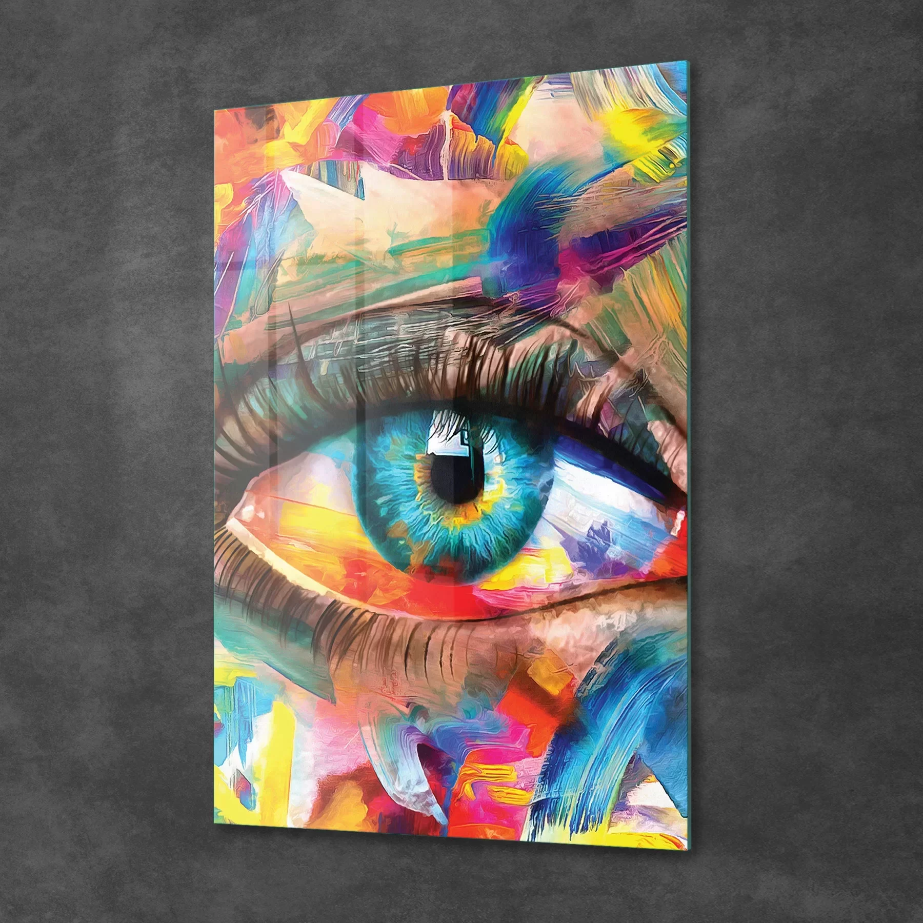 Picture of Decovetro Cam Tablo Modern Colourful Eyes 50x70 cm