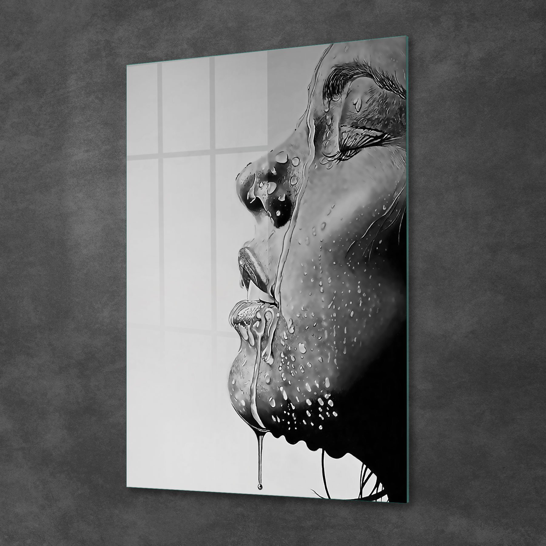 Picture of Decovetro Cam Tablo Black Girl 50x70 cm