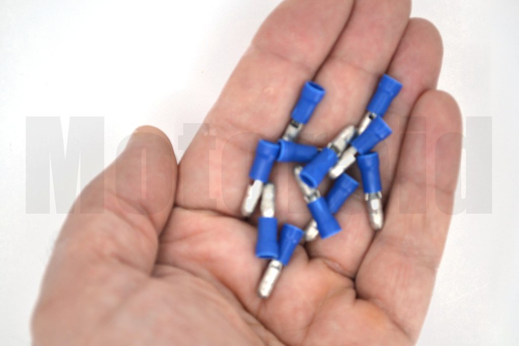 Picture of 200 Adet Yuvarlak Erkek Mavi 1,50-2,50mm Kablo Ucu Fiş