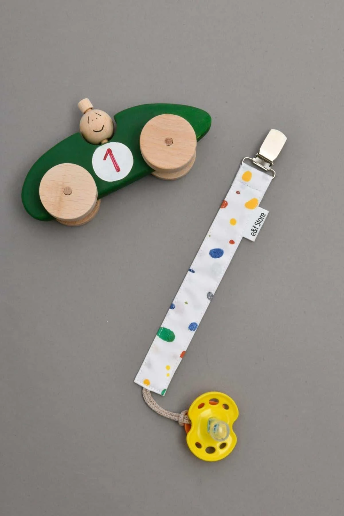 Picture of 3'lü Emzik Askısı Seti - Desenli - Kiremit - Bej