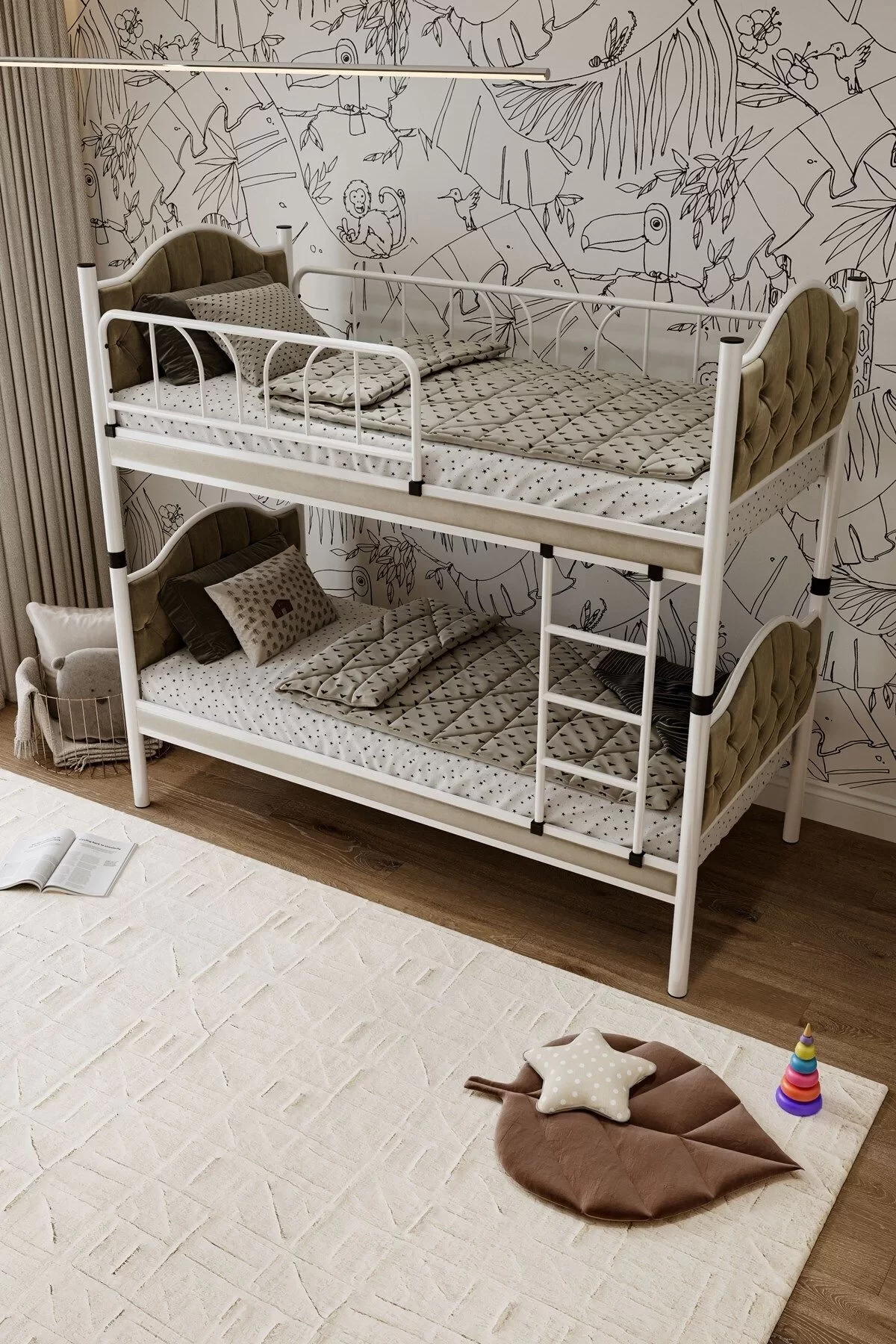 Picture of Melis Çift Katlı Metal Ranza Ve Karyola 90x190