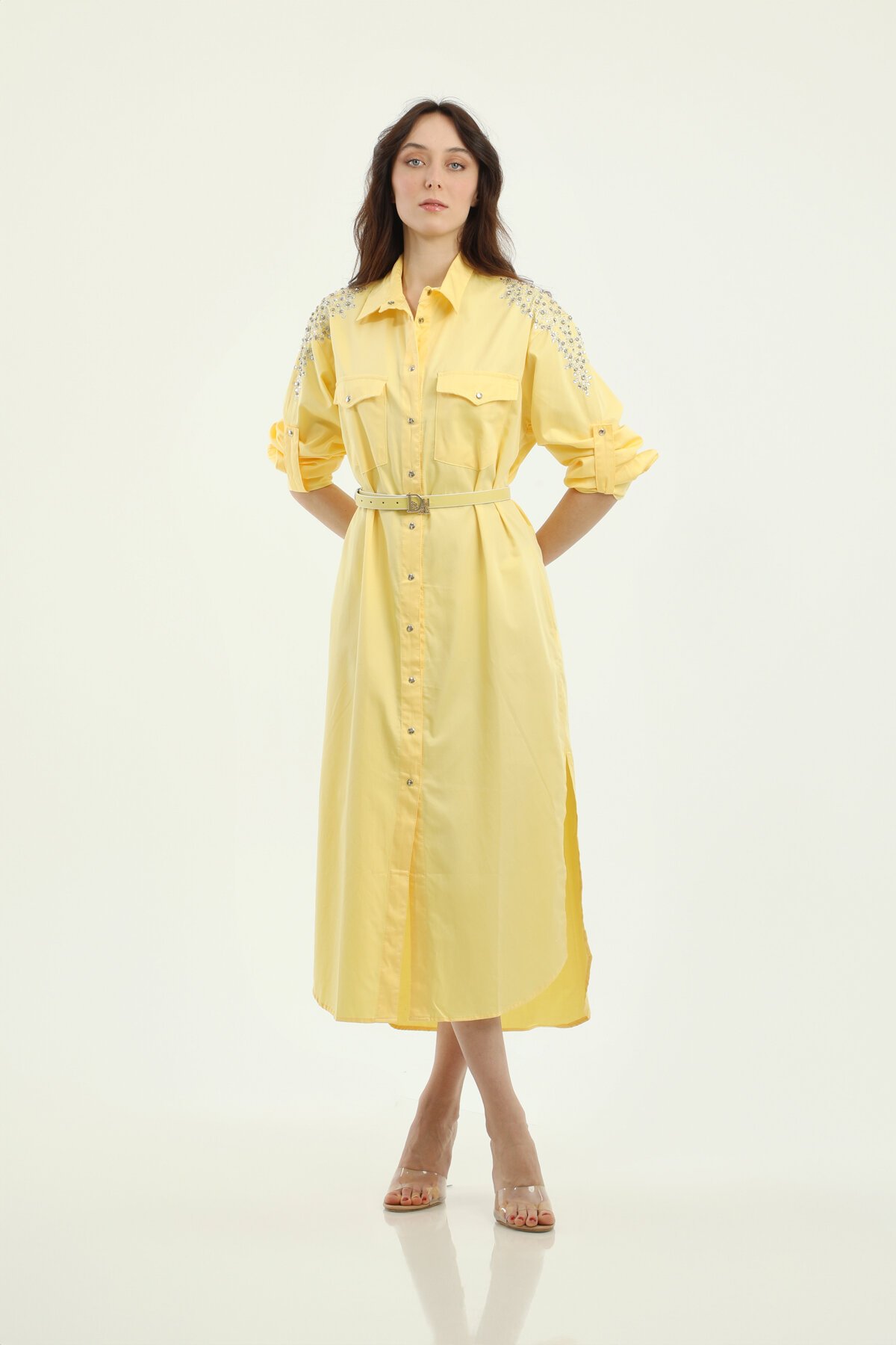 Picture of ELBİSE UZUN POPLİN