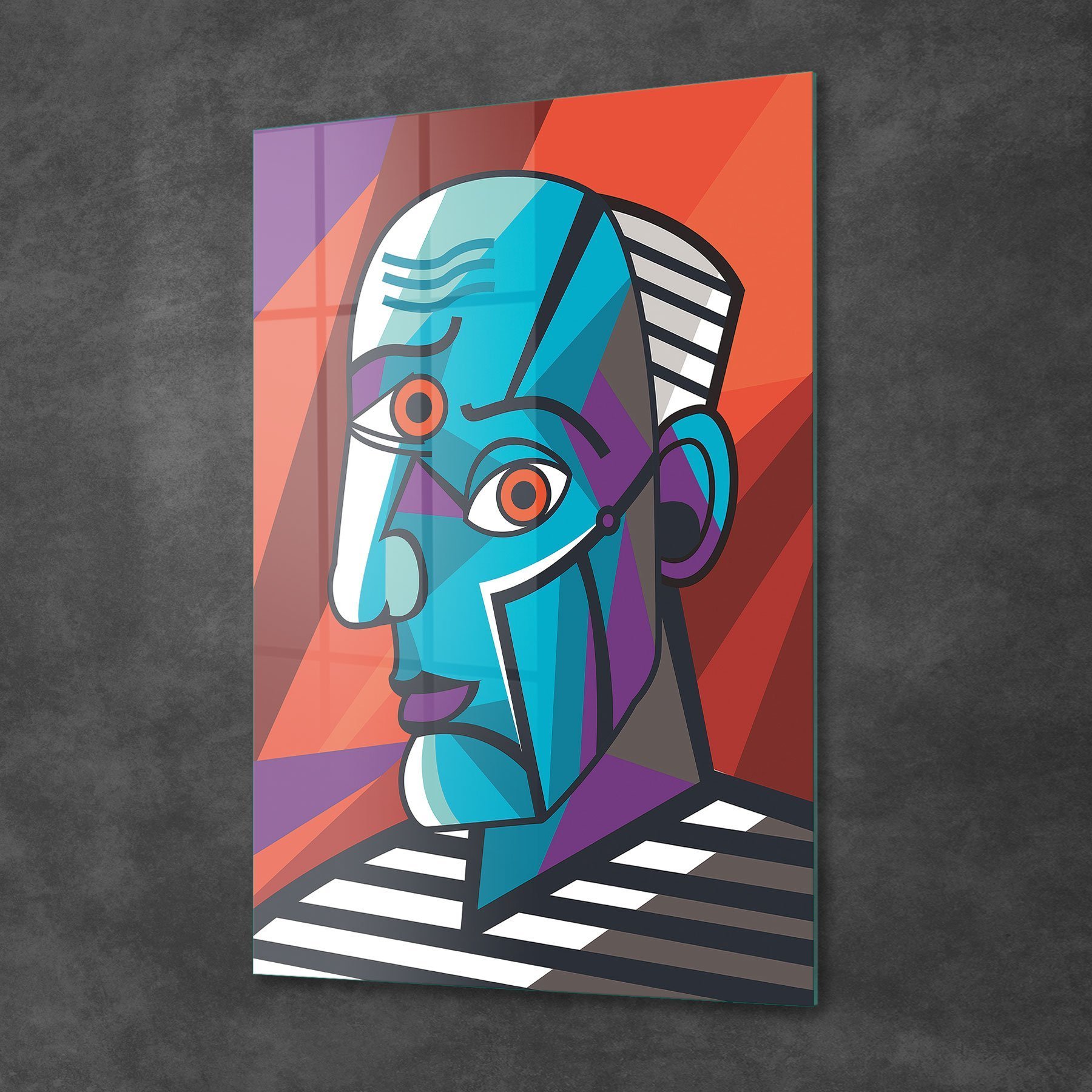 Picture of Decovetro Cam Tablo Abstract Portre 30x40 cm