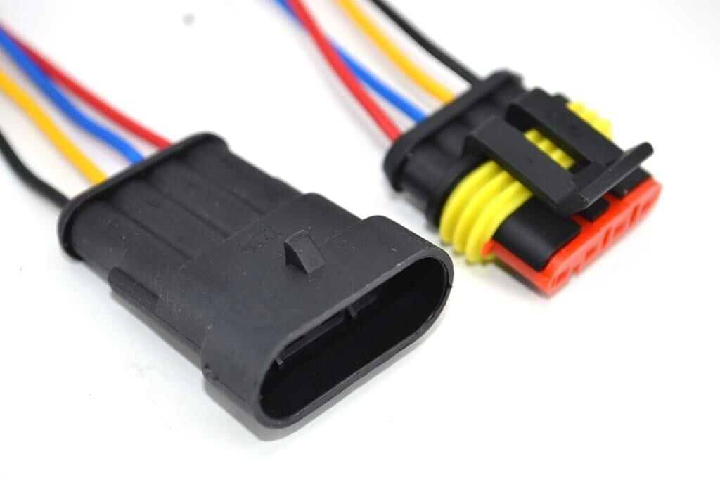 Picture of 1 Takım 4 Kablolu Süper Seal Erkek Dişi Elektrik Bağlantı Soketi MT-11