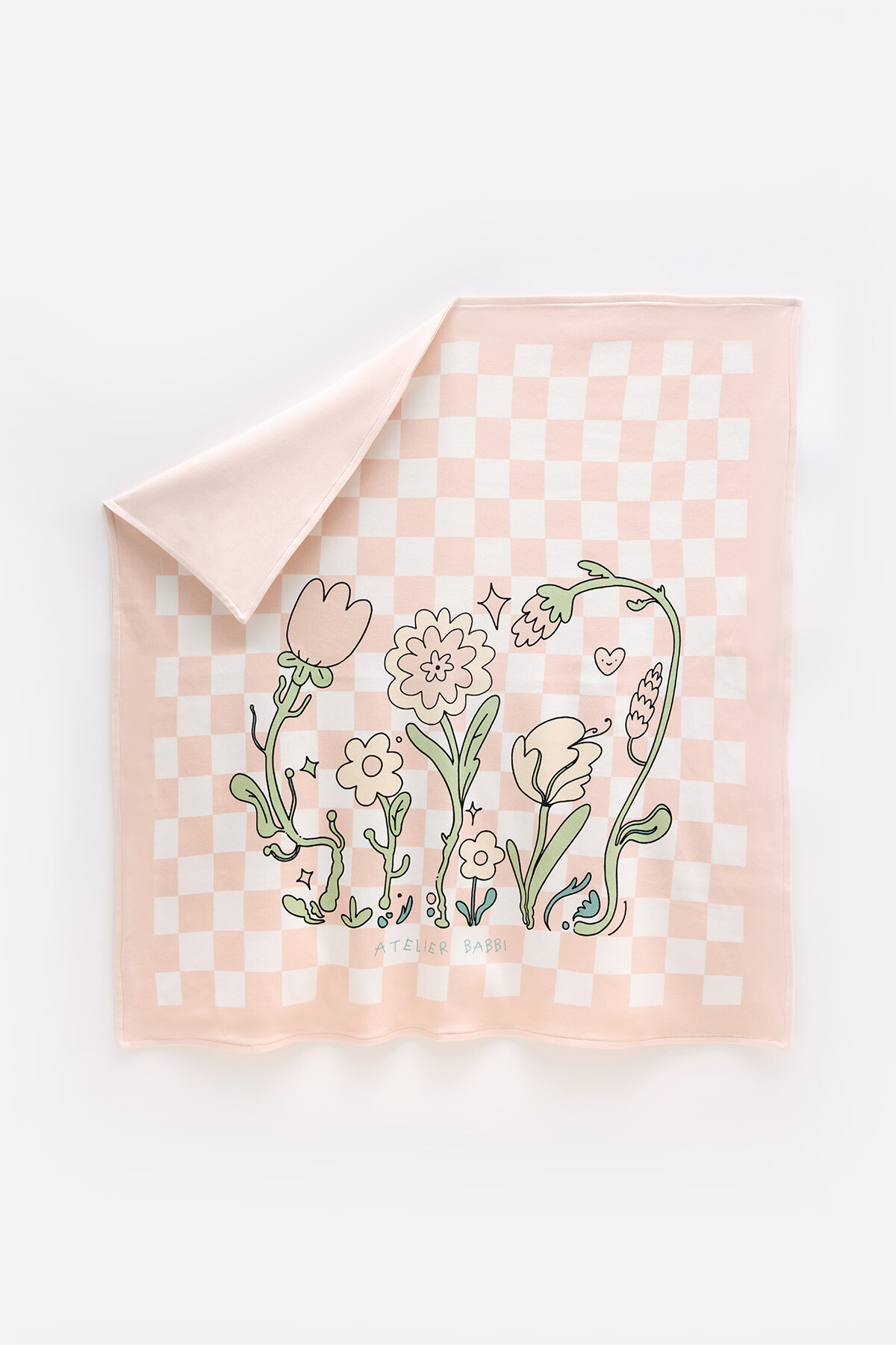 Picture of Çift Taraflı Bebek Battaniyesi - Dama