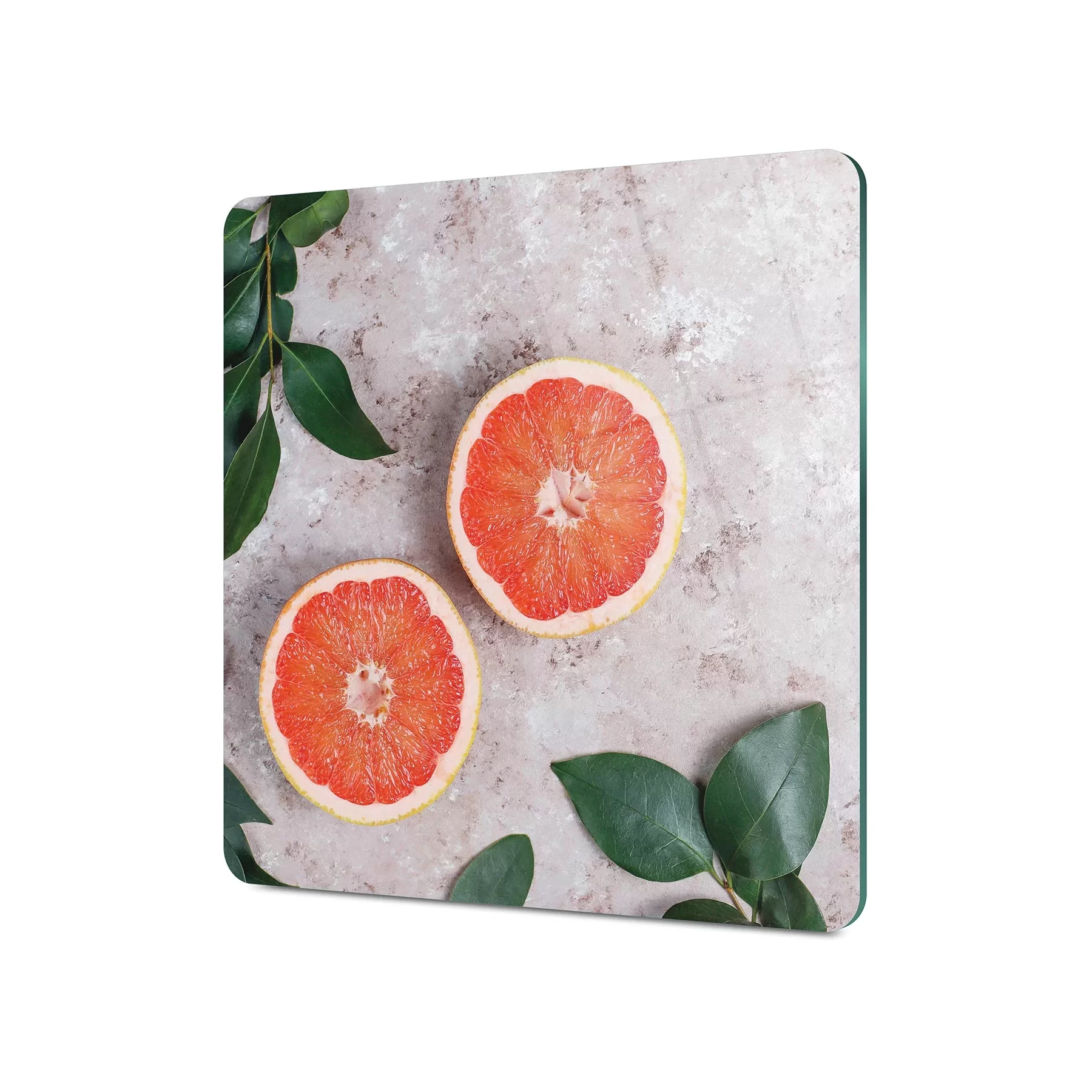 Picture of Decovetro Cam Kesme Tahtası ve Sunumluk Kare Greyfurt Desenli 30x30 Cm