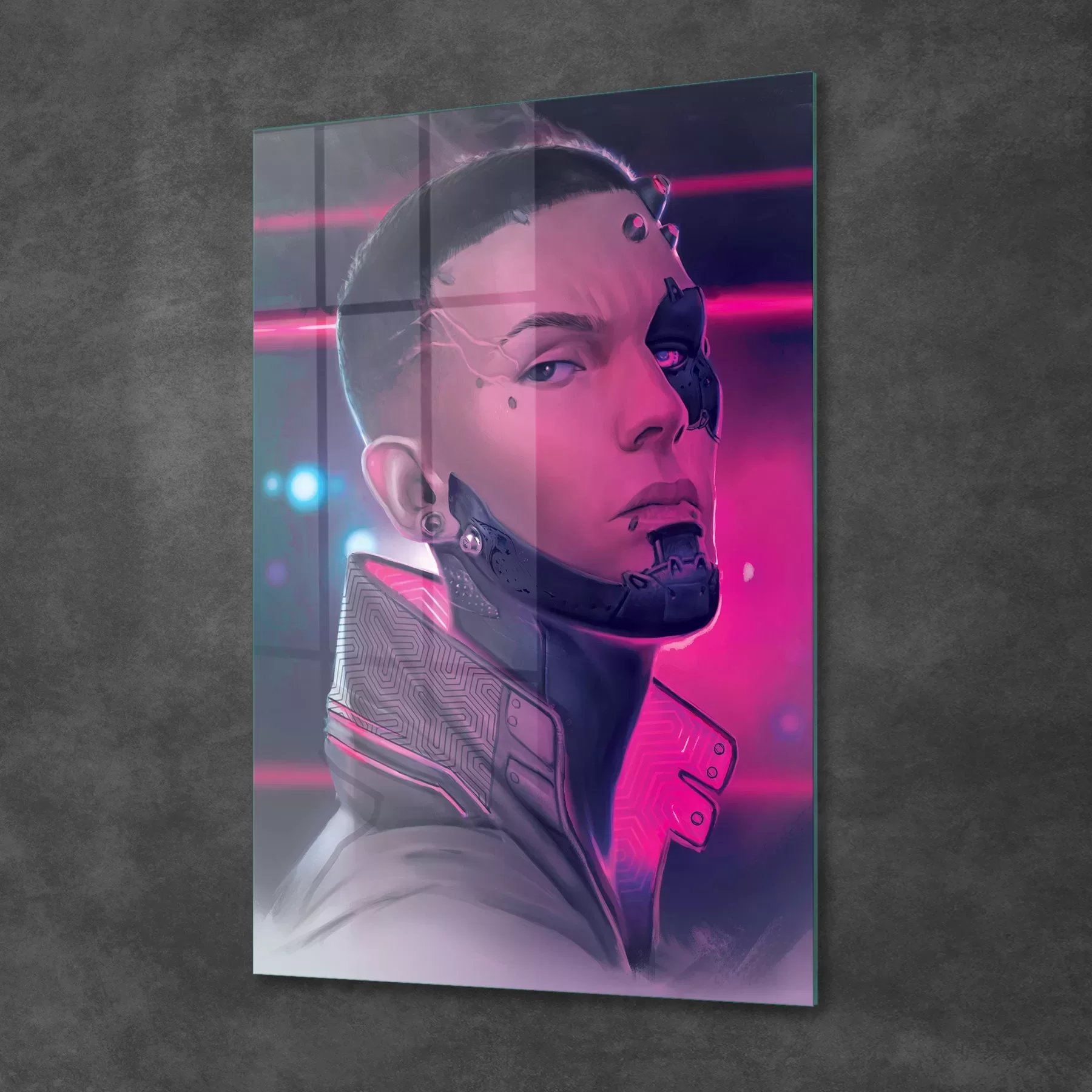 Picture of Decovetro Cam Tablo Cyberpunk Man 70x100 cm