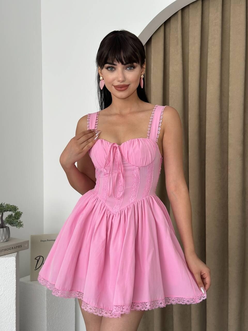 Picture of Lille Arkası Bağlamalı Elbise