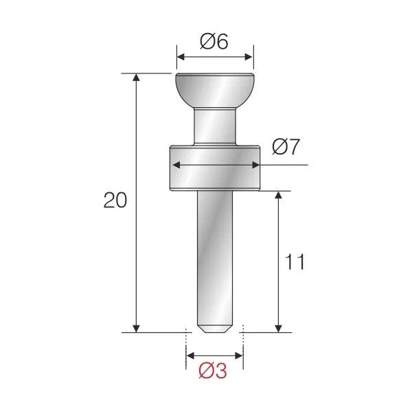 Picture of RAFFİKS DİŞSİZ VİDA (Ø3 X 11 MM)