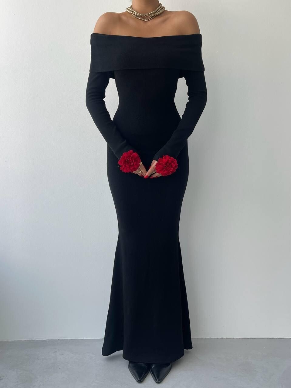 Picture of Livora Gül Detay Elbise