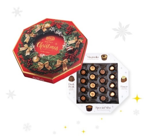 Picture of CHRISTMAS OCTAGON BOX 198g