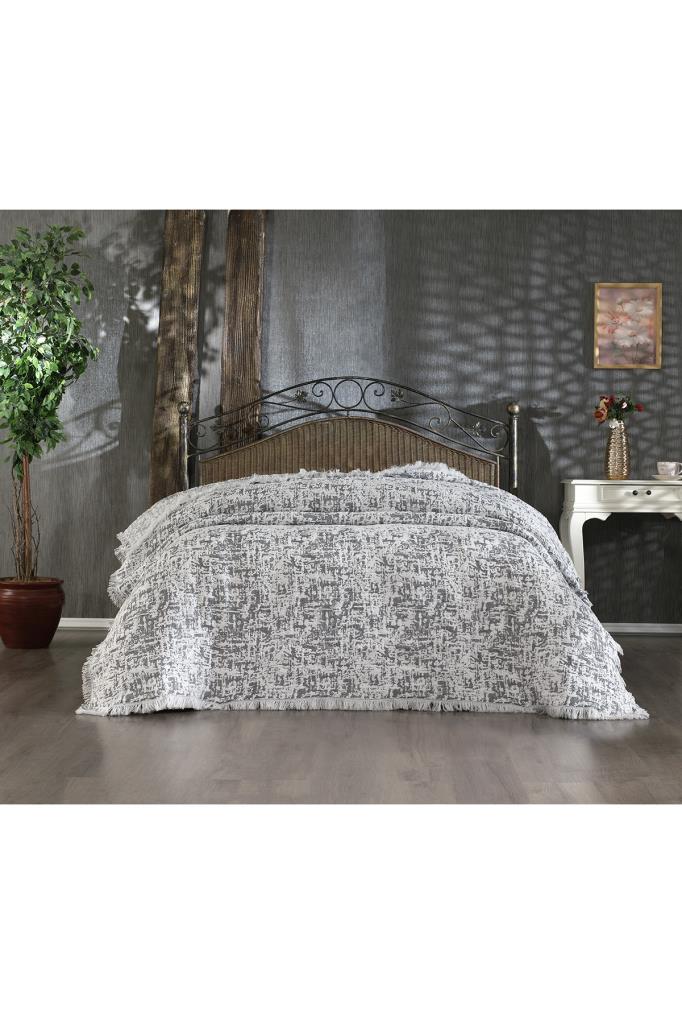 Picture of Puffy Pamuk Çift Kişilik Tek Battaniye 200x220 Antrasit