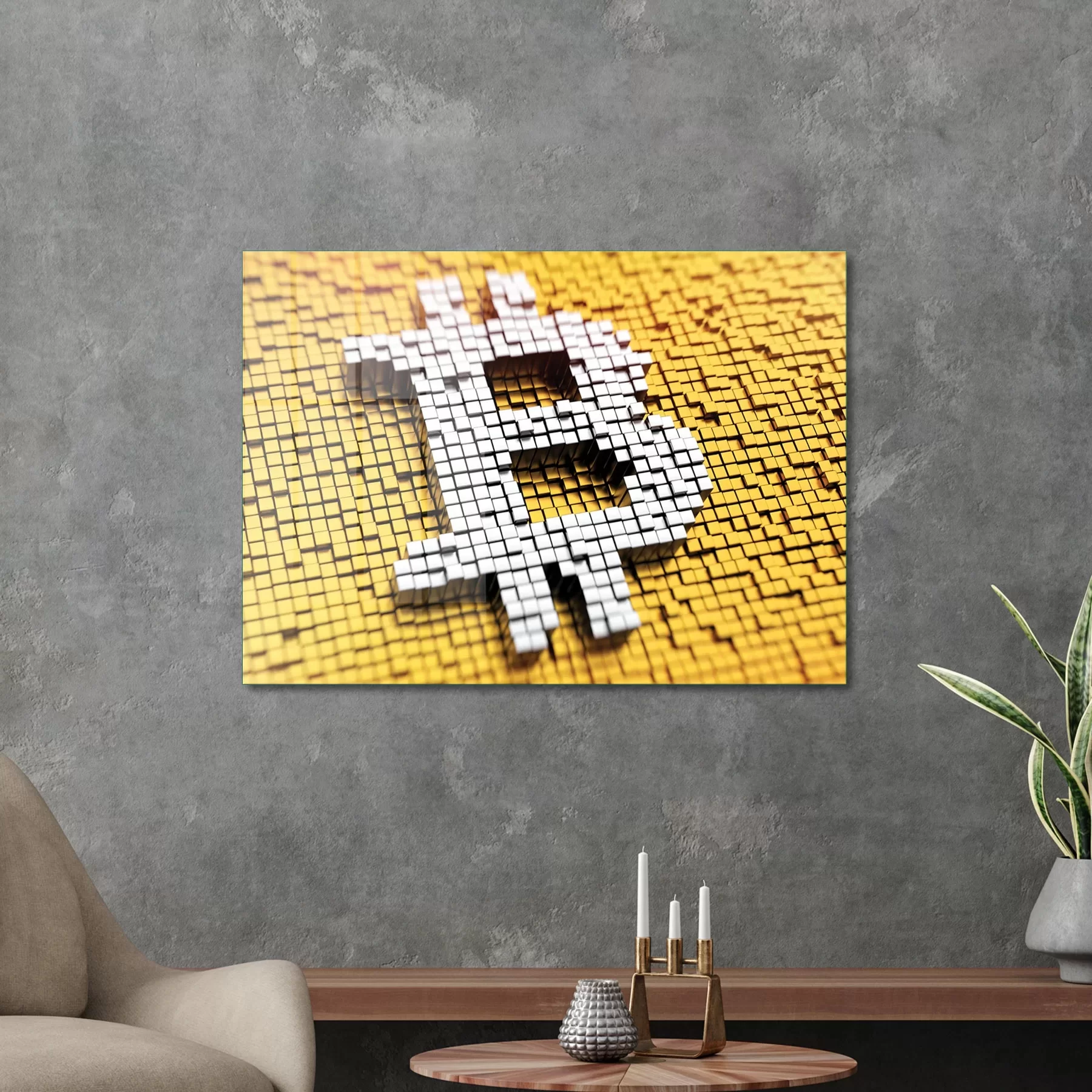 Picture of Decovetro Cam Tablo Bitcoin Logo 30x40 cm