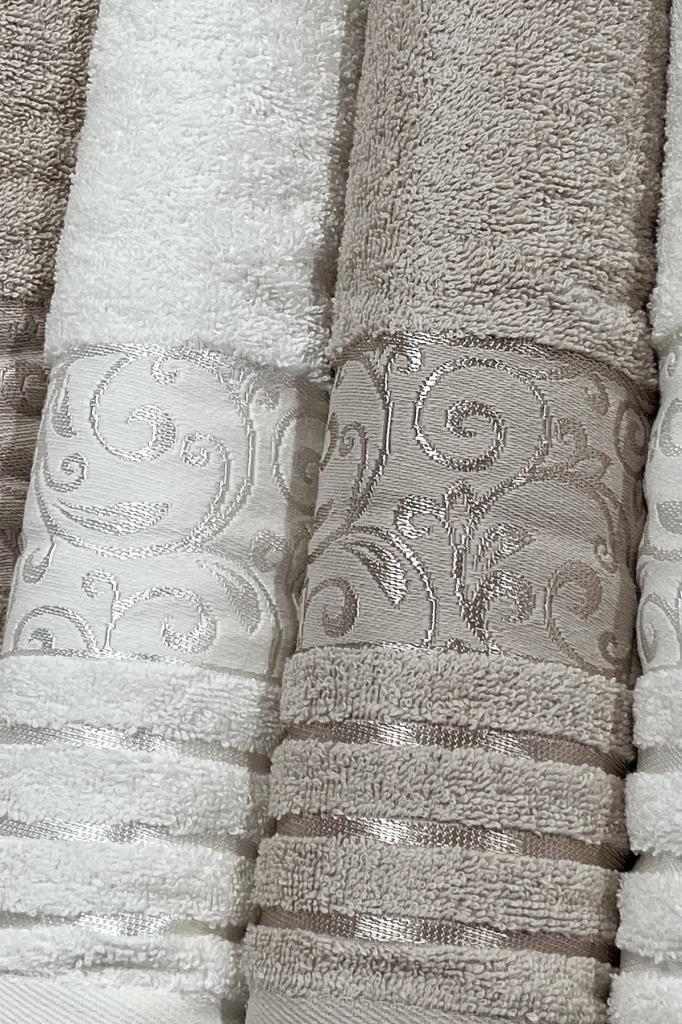 Picture of Deren Hamam Takımı 4 Parça Krem - Bej