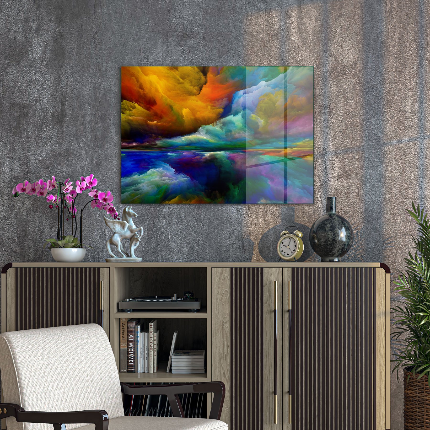 Picture of Decovetro Cam Tablo Colourful Clouds 30x40 cm
