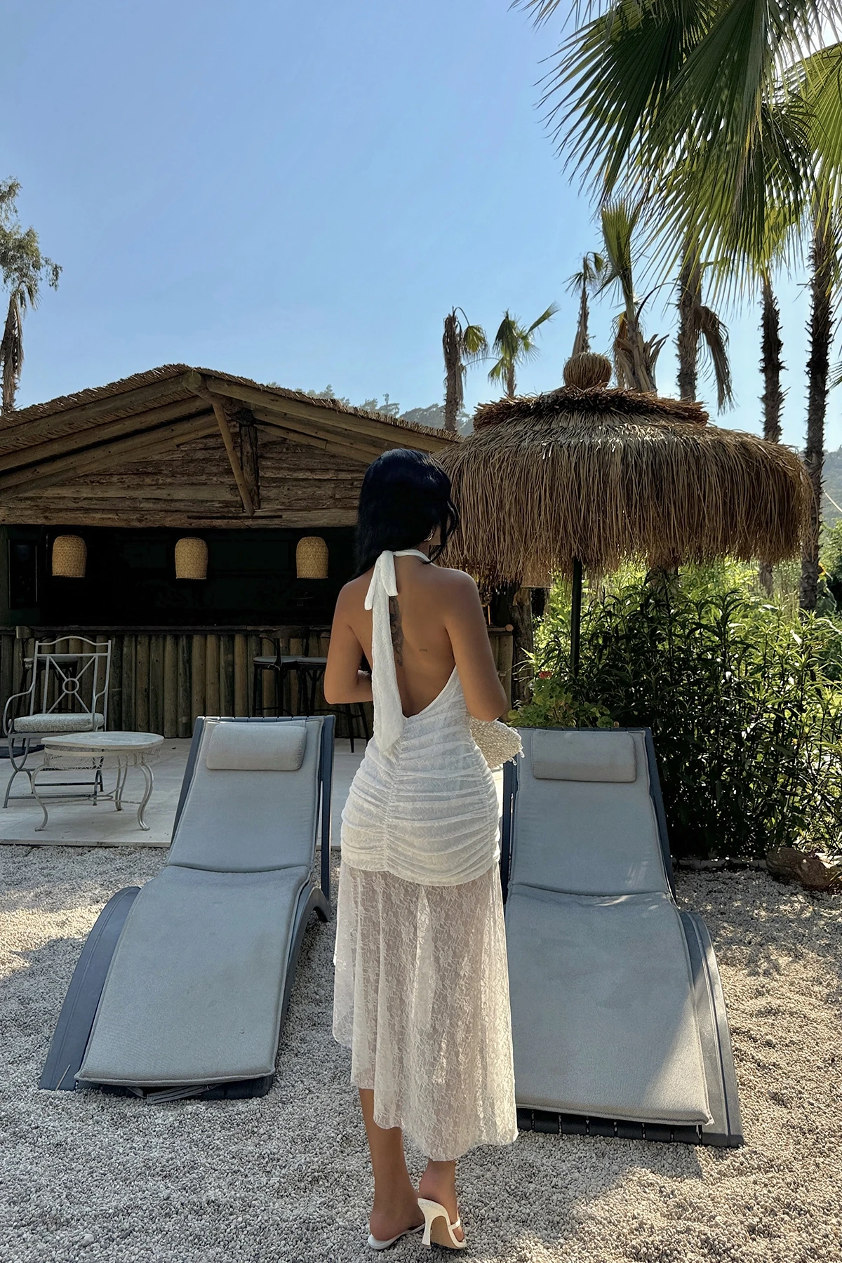 Picture of White Carlina Lace Tie Dress