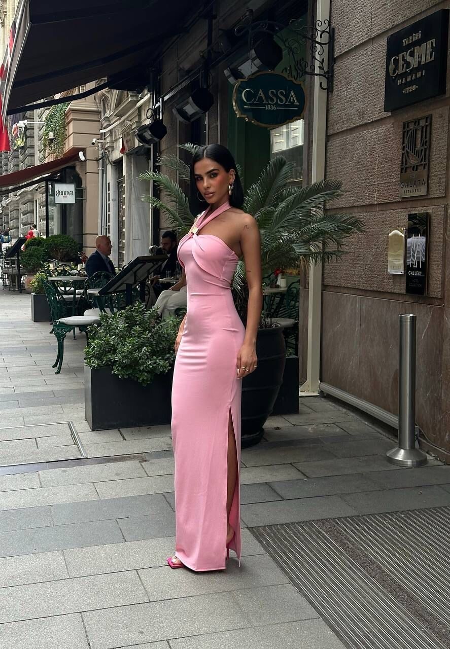 Picture of BOYUNDAN GEÇİRMELİ ELBİSE