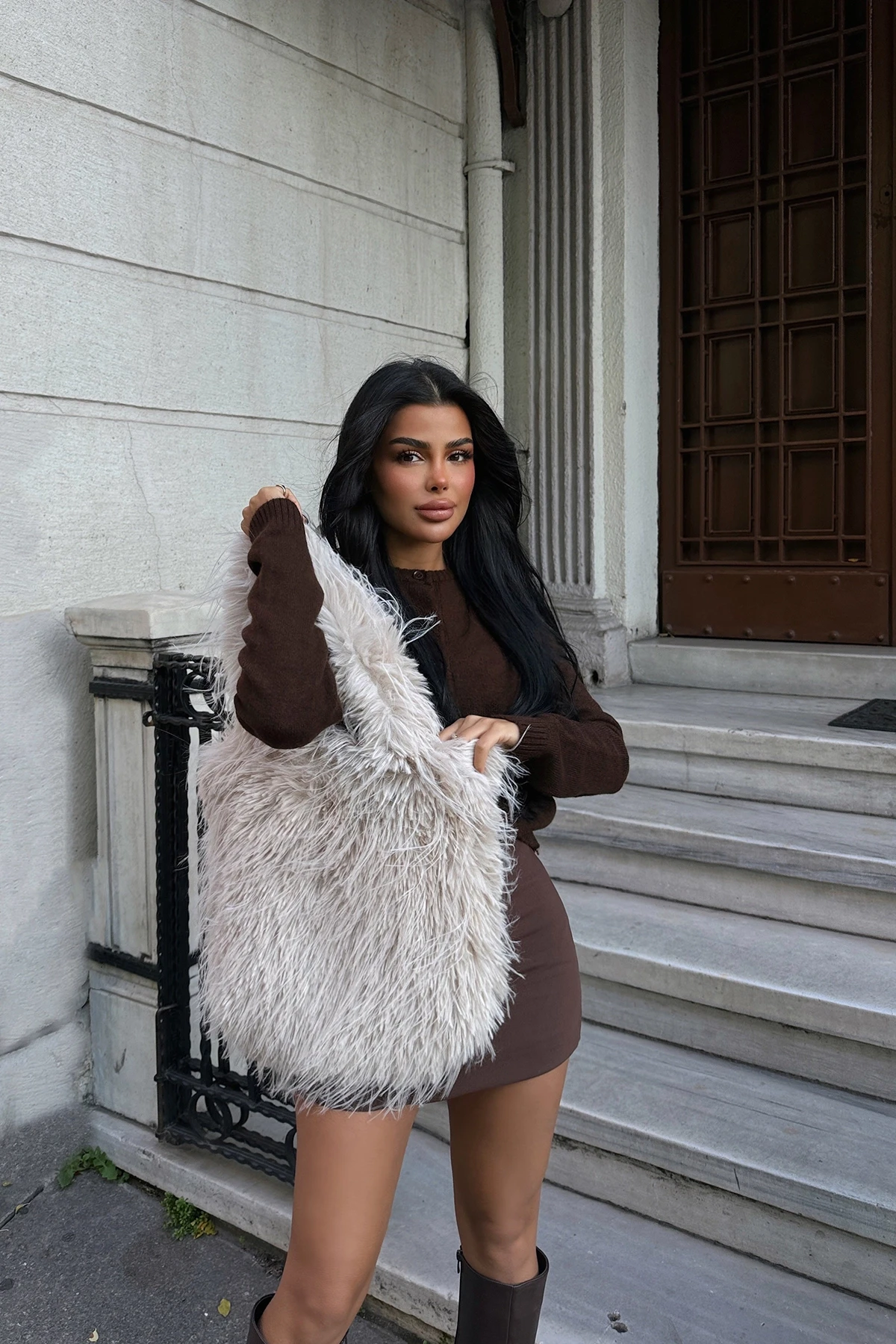 Picture of Cream Plush Bag