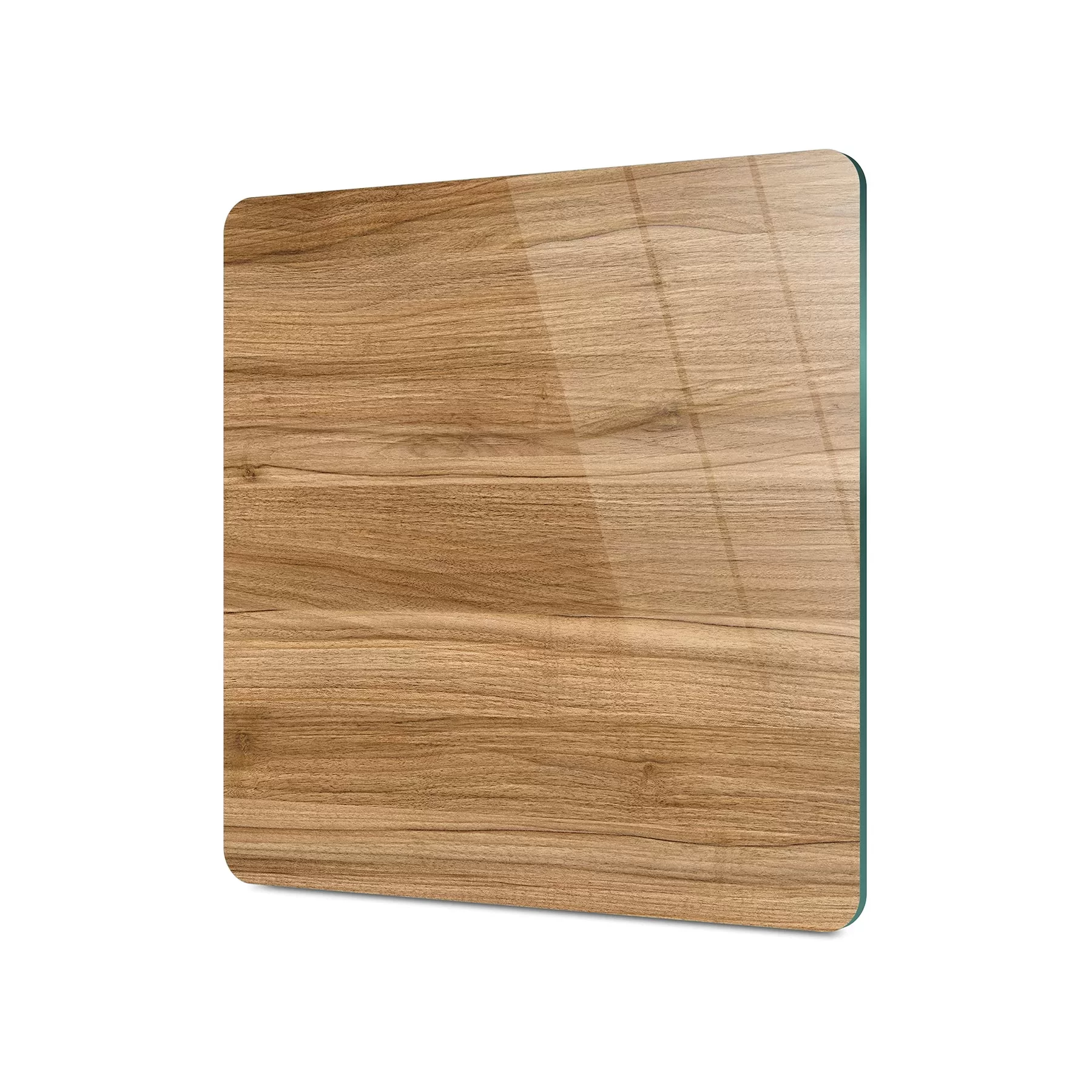 Picture of Decovetro Cam Kesme Tahtası ve Sunumluk Kare Açık Ahşap Meşe Desenli 30x30 Cm