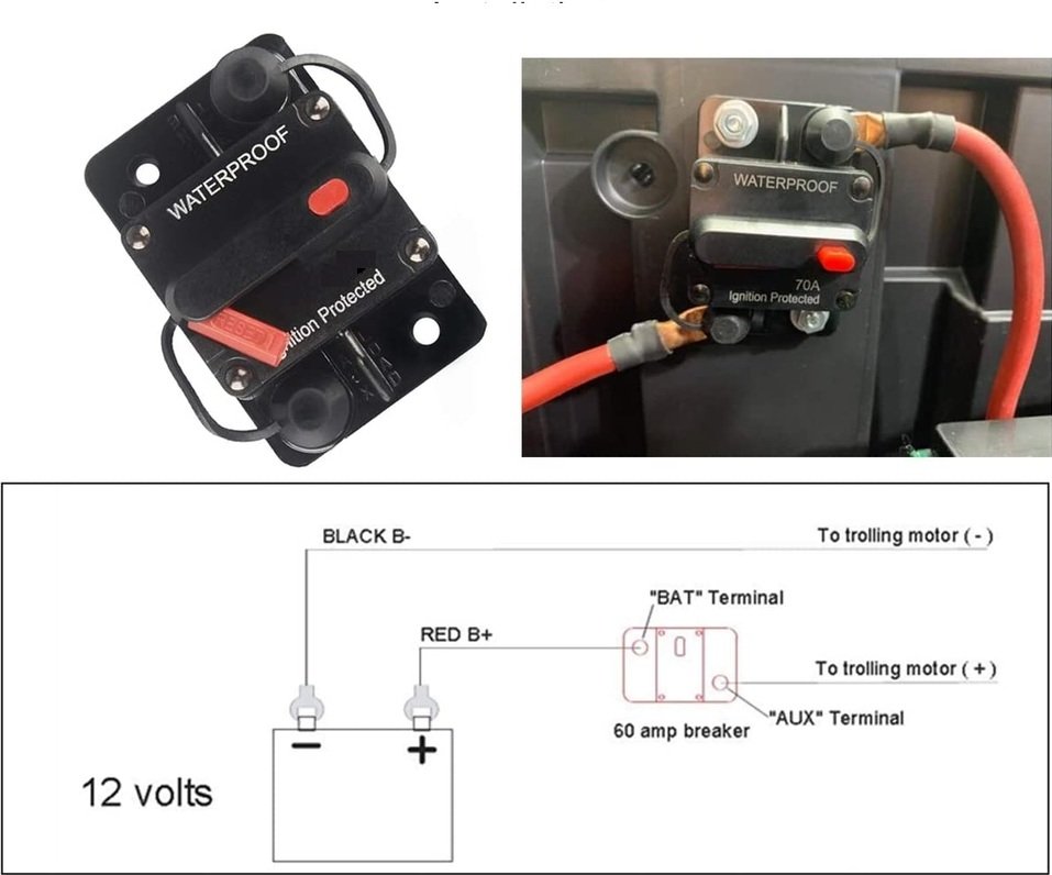 Picture of Akü Irgat Sigortası Otomatik Devre Kesici Şalter Anahtar 135A MT-CB5 135AR