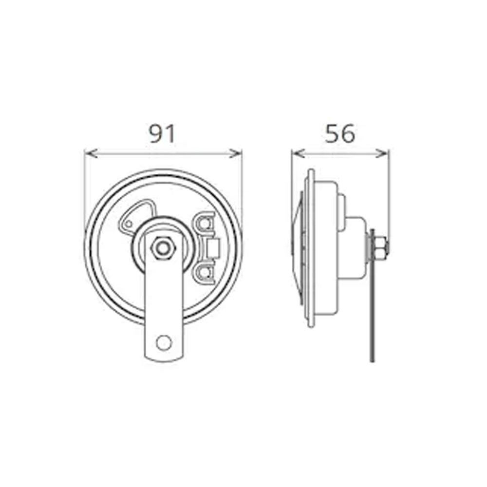 Picture of Üniversal Dadat Salyangoz Korna Takımı 12V Çift Fişli