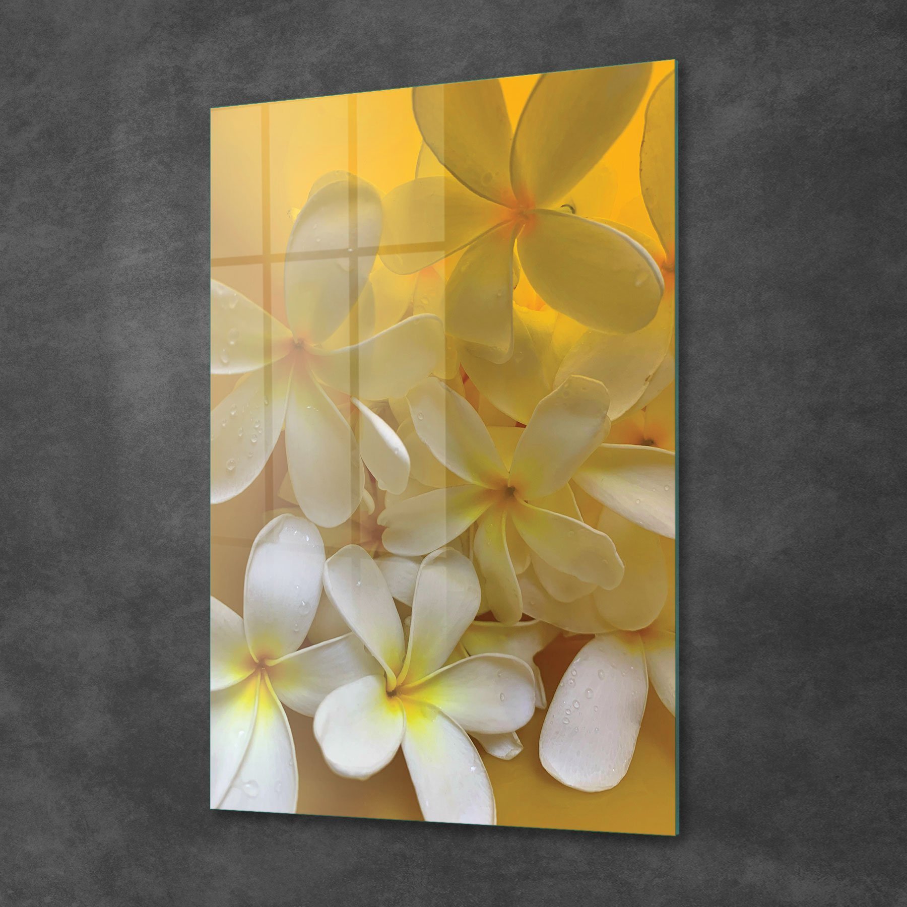 Picture of Decovetro Cam Tablo White Lily Desenli 50x70 cm