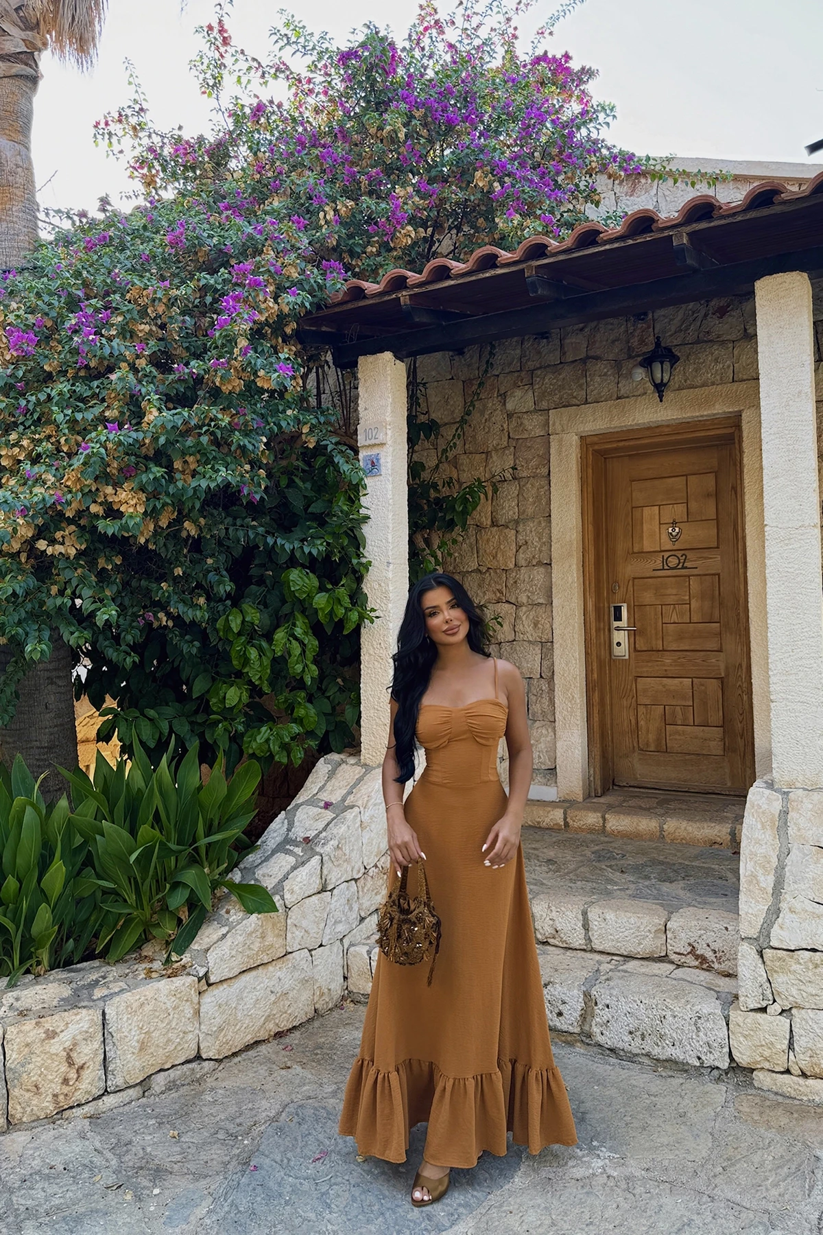 Picture of Camel Tie Dress