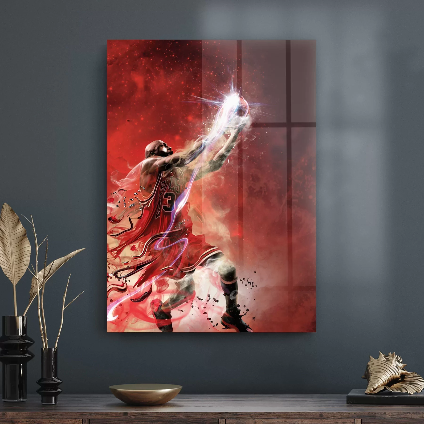 Picture of Decovetro Cam Tablo Flying Michael Jordan 30x40 cm