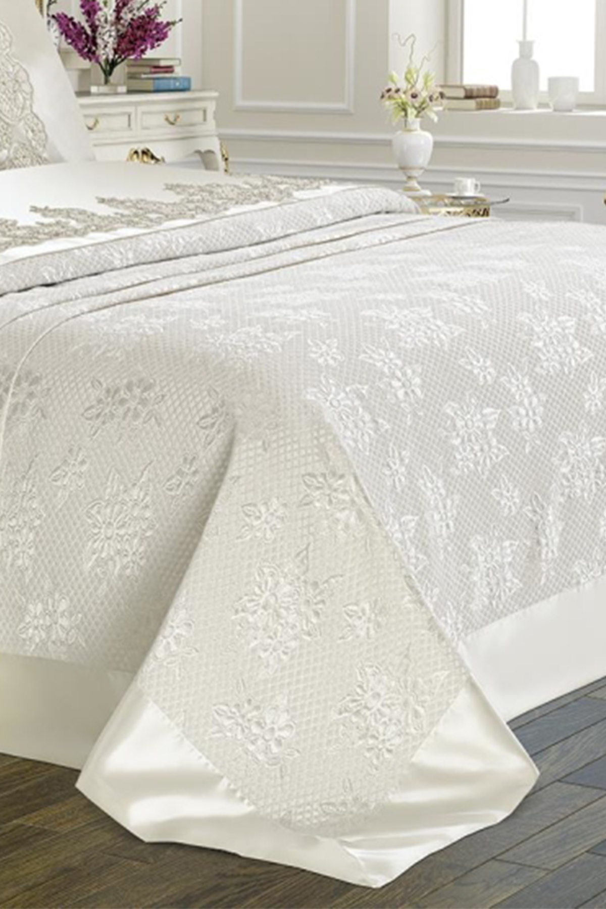 Picture of Çeyizlik Pike Takımı Dubai Sade Krem