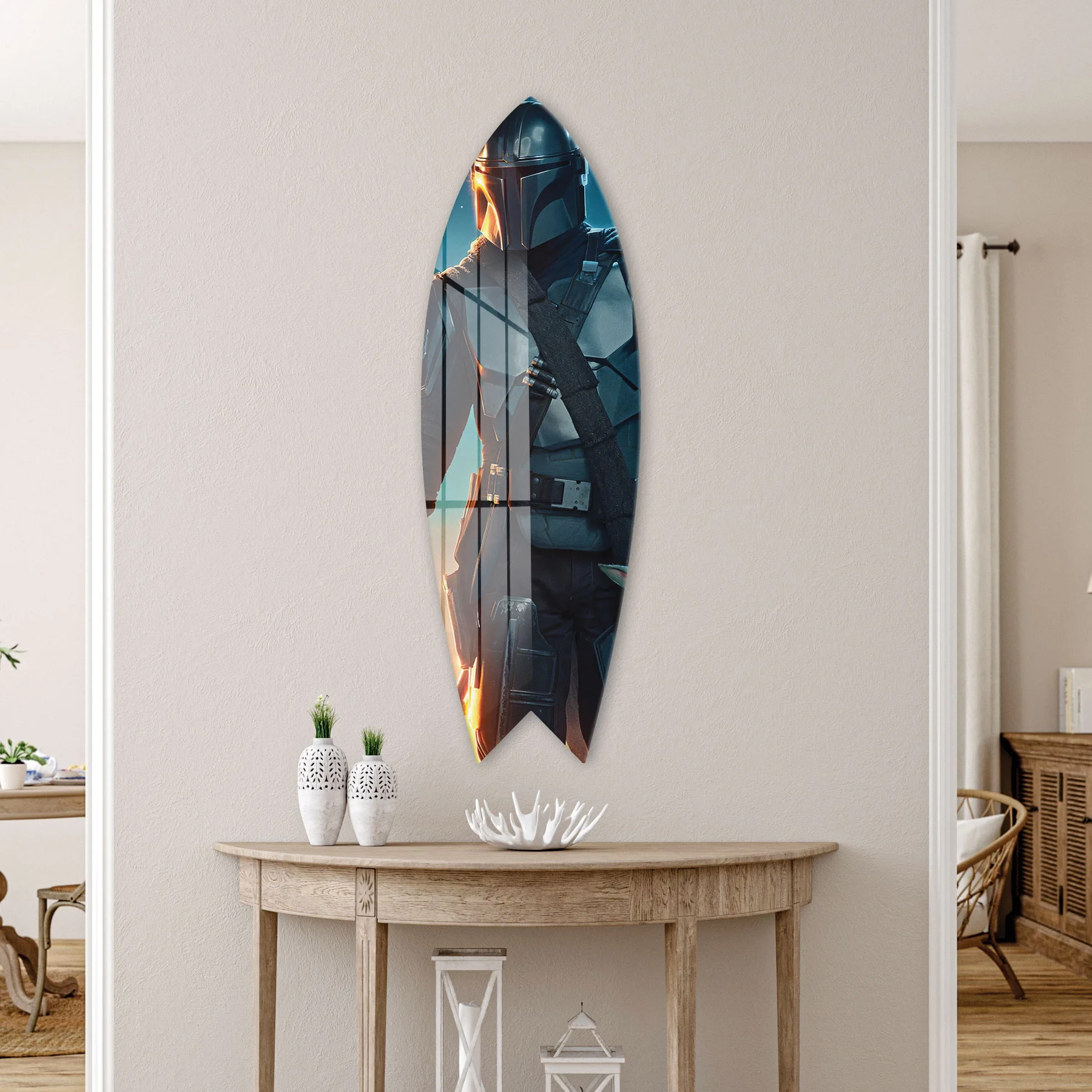 Picture of Decovetro ST 4102 Dekoratif Cam Sörf Tahtası 33x100 Cm