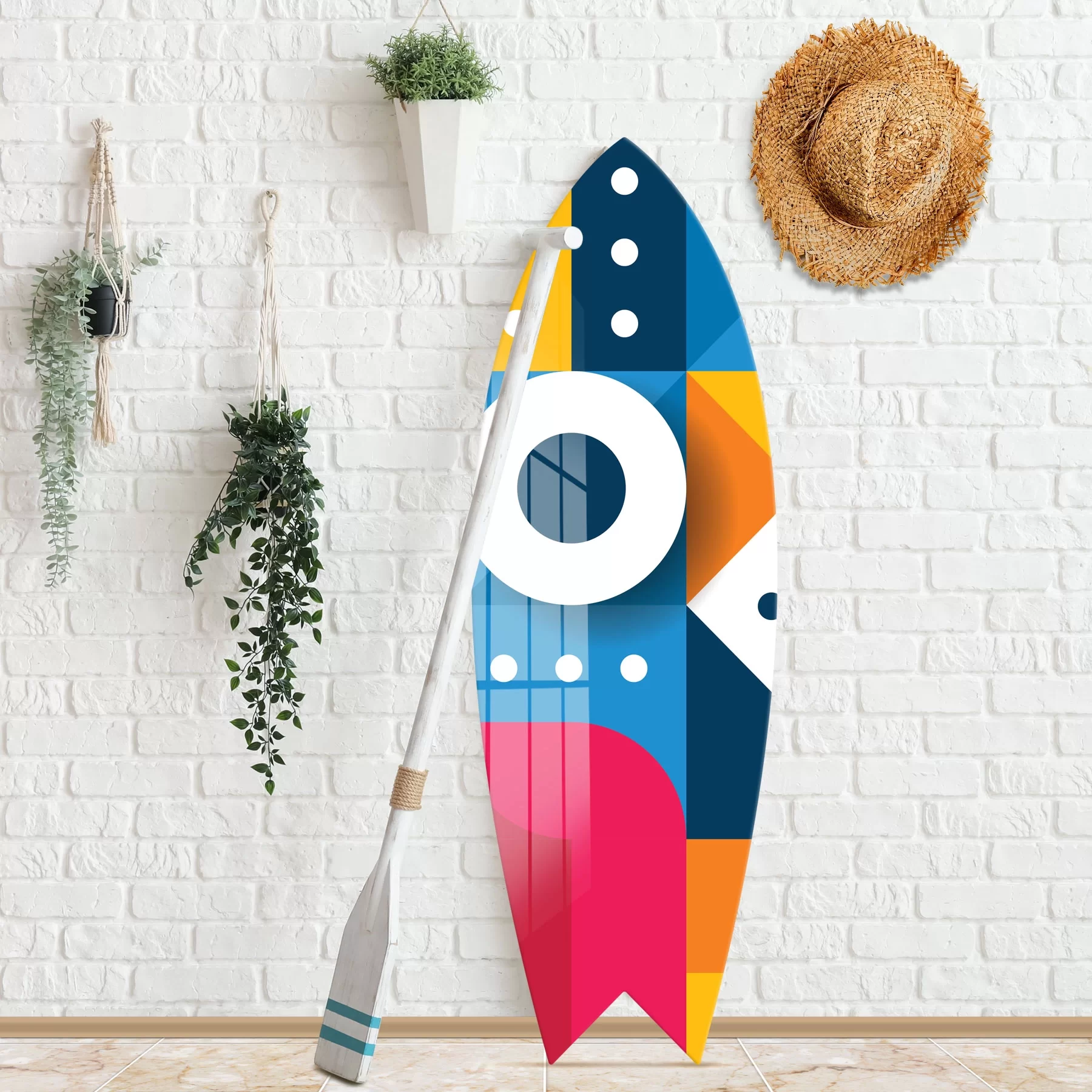 Picture of Decovetro ST 4135 Dekoratif Cam Sörf Tahtası 33x100 Cm