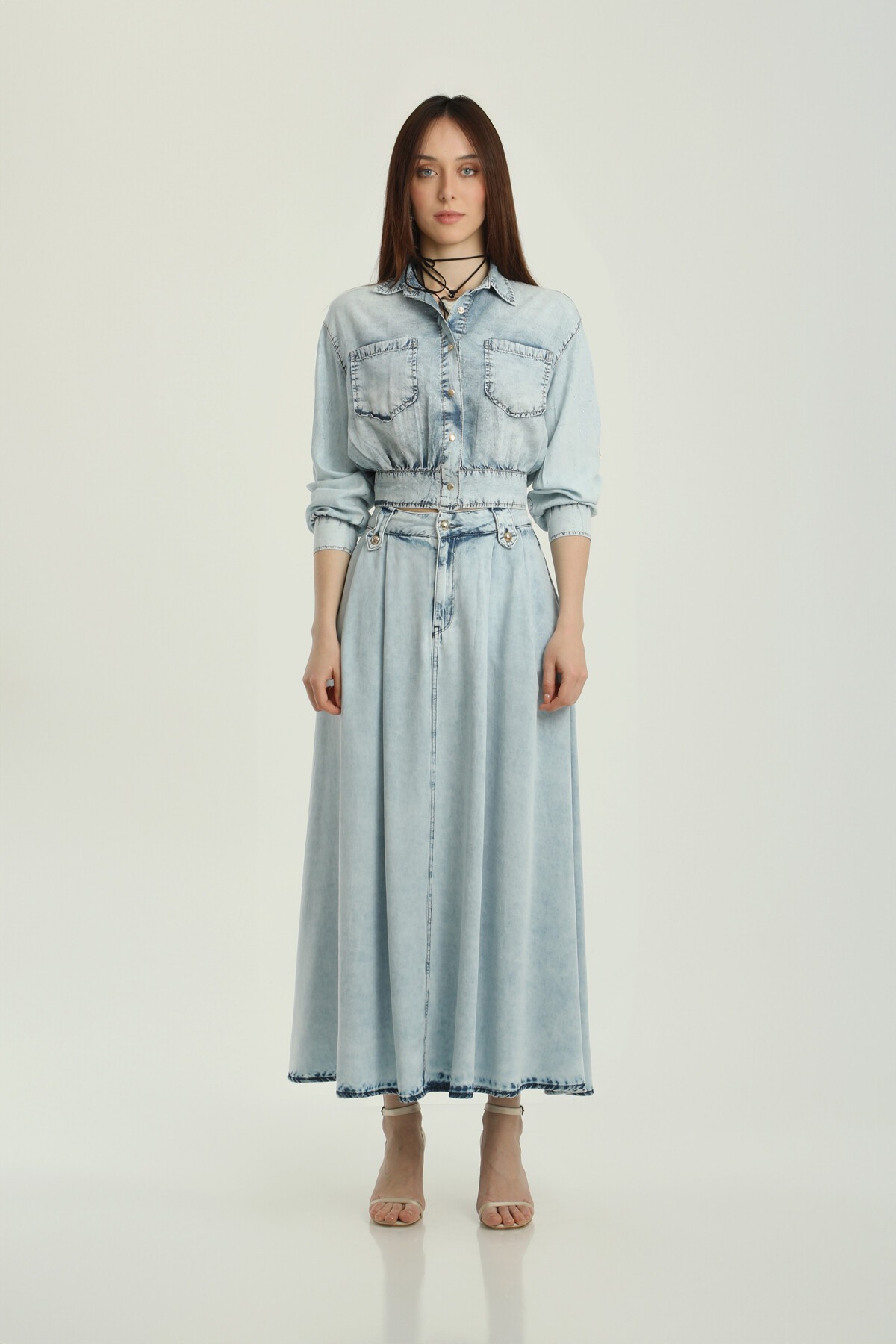 Picture of ETEK ÖNÜ PİLELİ UZUN ETEK