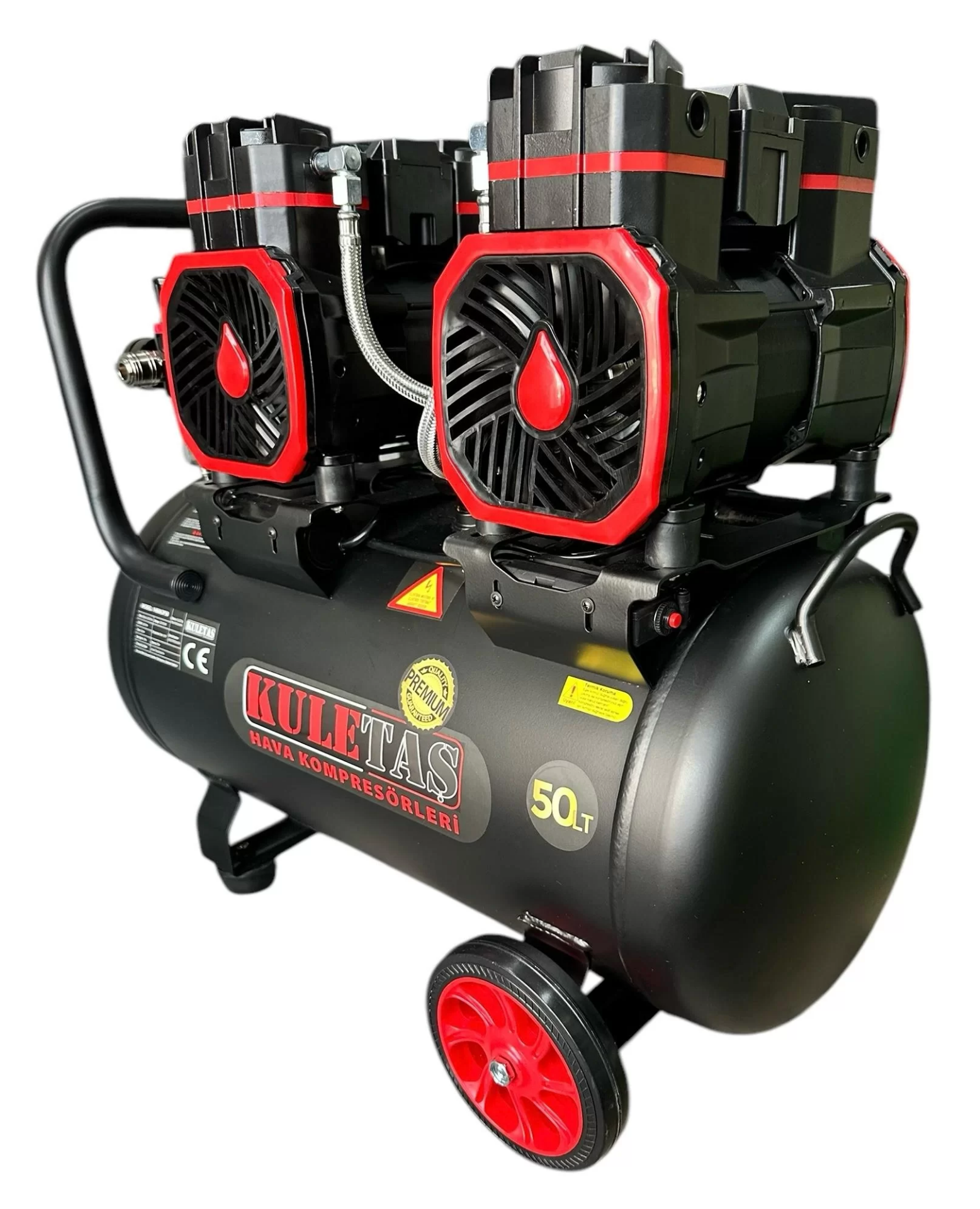 Picture of Kuletaş Premium 50 Litre Sessiz Yağsız Hava Kompresörü 4 Hp (İtalyan Tasarım)