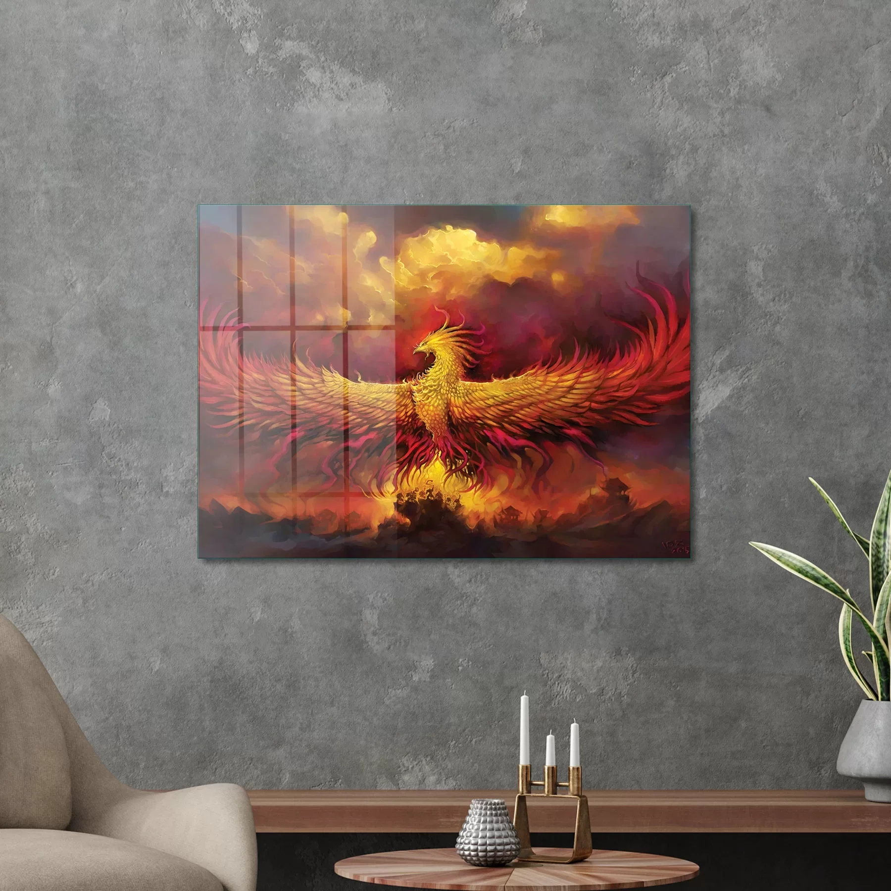 Picture of Decovetro Cam Tablo Phoenix Wall Art 30x40 cm