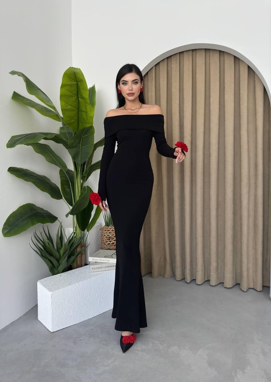 Picture of Livora Gül Detay Elbise