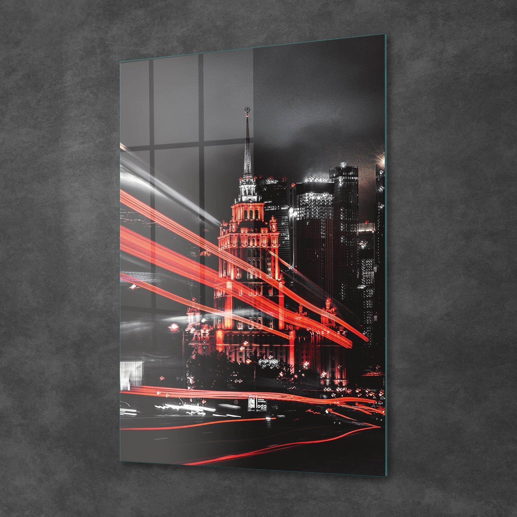 Picture of Decovetro Cam Tablo Neon Şehir Manzarası 30x40 cm