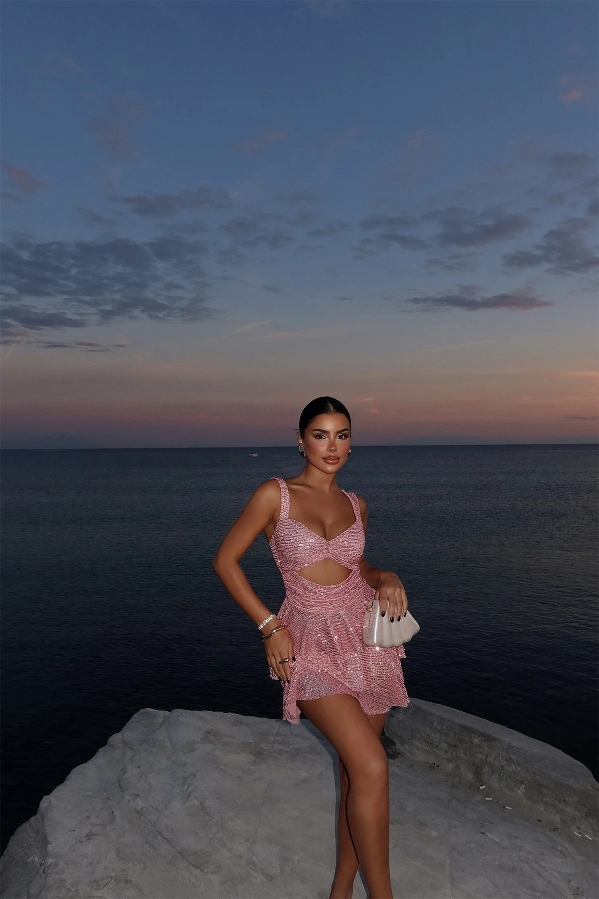 Picture of Pink Back Detail Dress