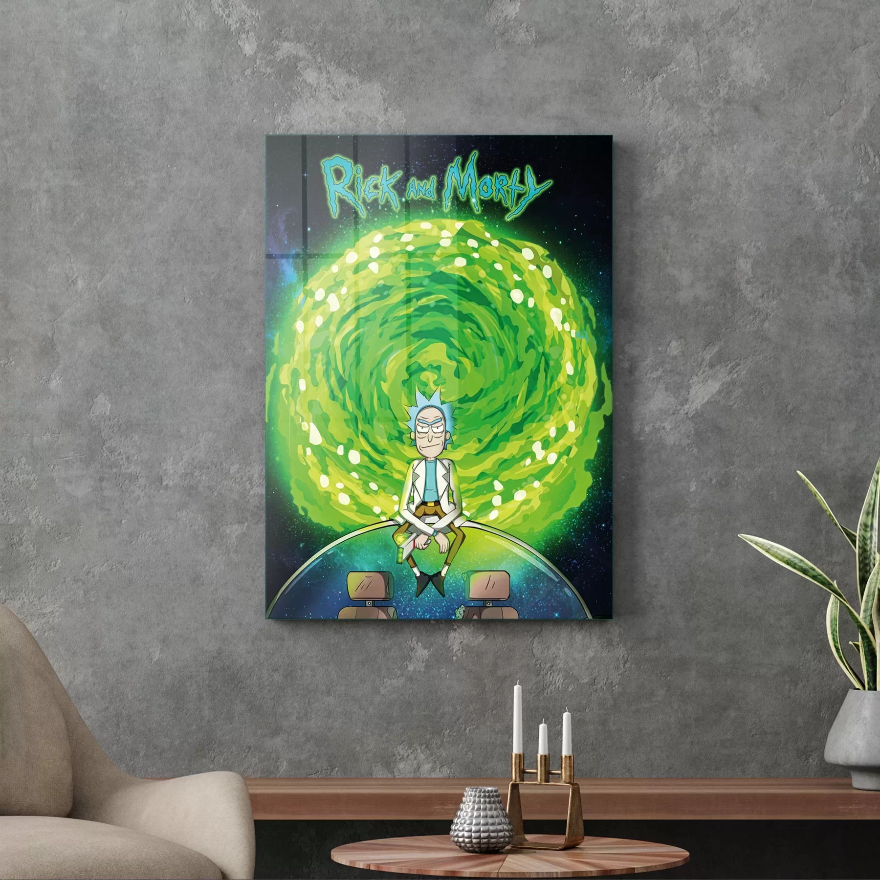 Picture of Decovetro Cam Tablo Rick And Morty 30x40 cm
