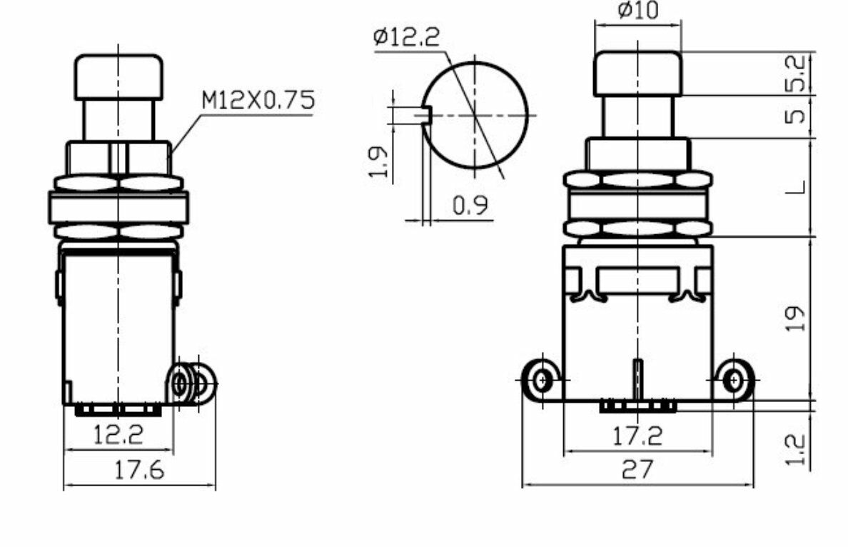 Picture of Ayak Pedal Basma 1-0 Metal Anahtar 3 Pin Kalıcı