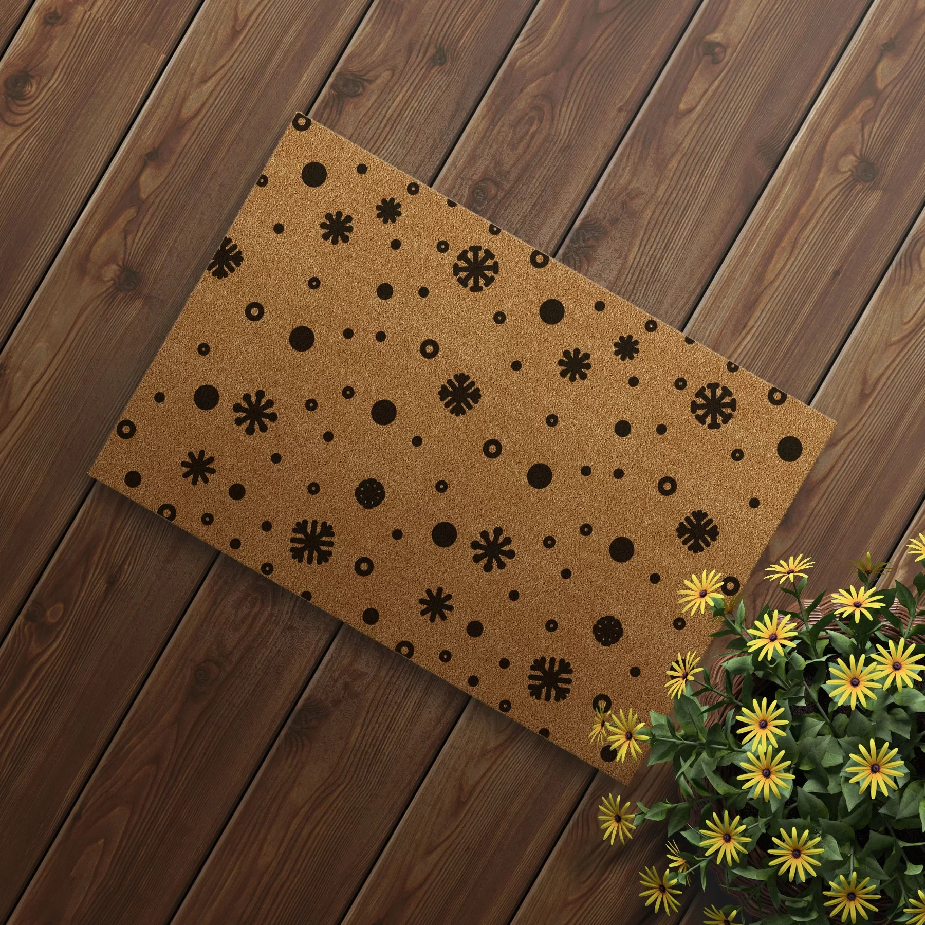 Picture of Decovetro Paspas Kar tanesi Desenli Kapı Önü Paspası40 x 60 Cm