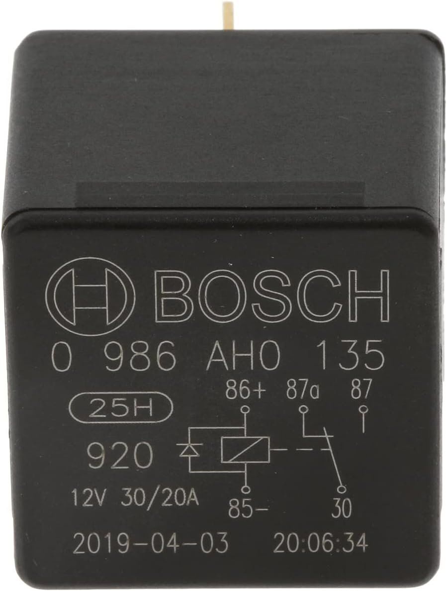 Picture of 12V 30/20A Diyotlu Çift Platin Mini Röle 5 Fişli Bosch 0986AH0135