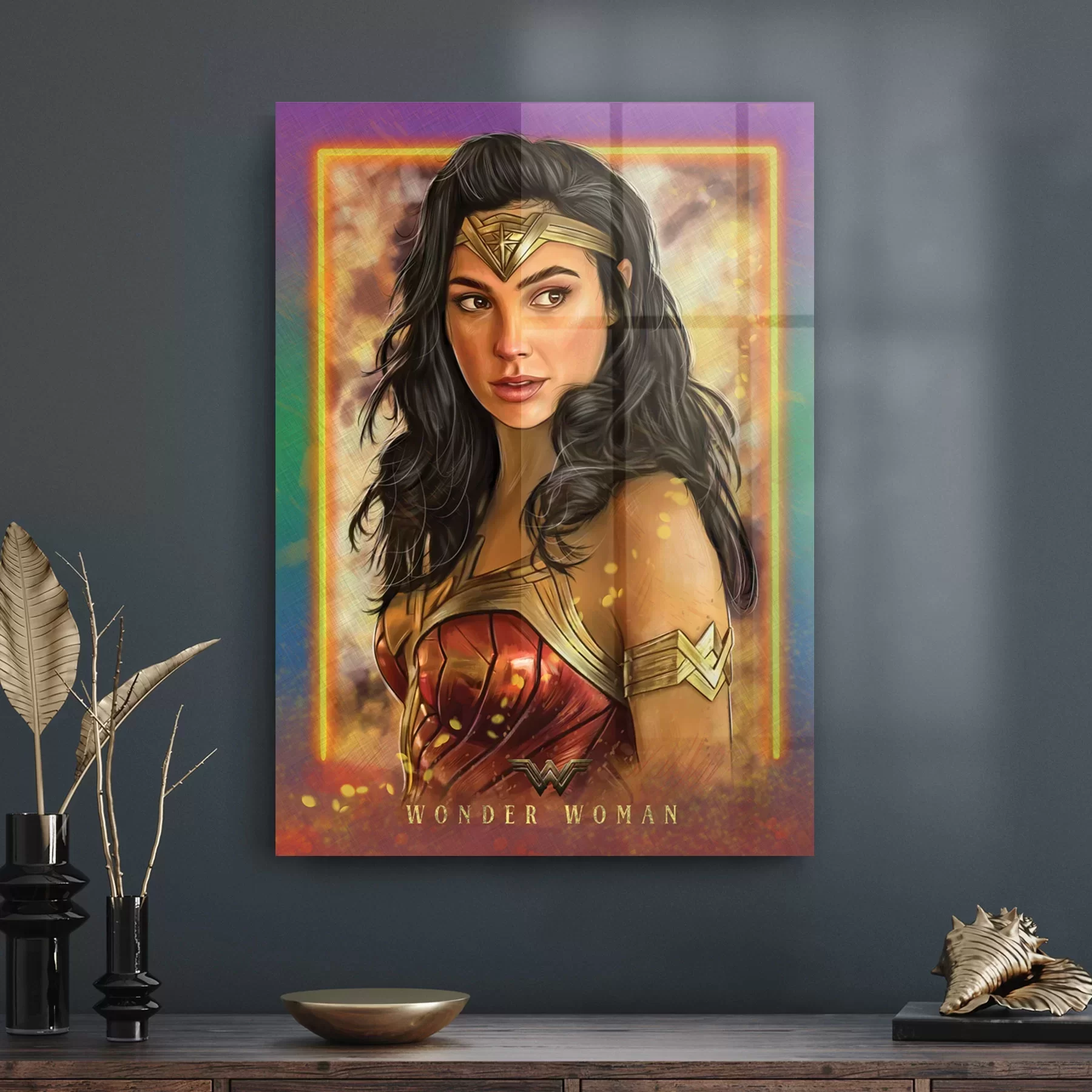 Picture of Decovetro Cam Tablo Wonder Woman 30x40 cm