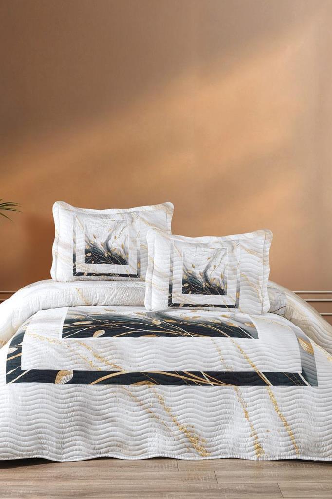 Picture of Jimba Baskılı Kapitoneli Çift Kişilik Yatak Örtüsü