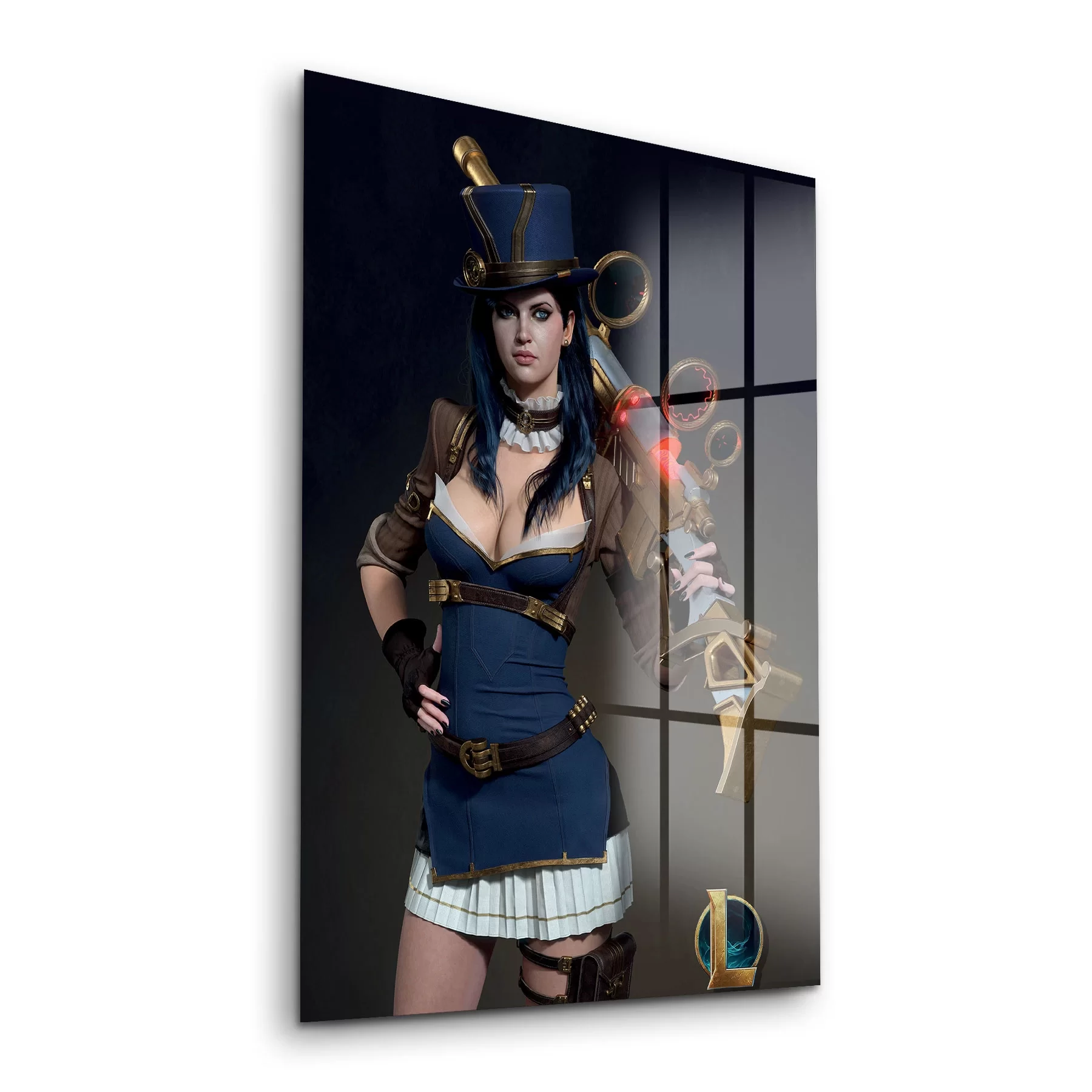 Picture of Decovetro Cam Tablo Lol Caitlyn Kiramman 30x40 cm