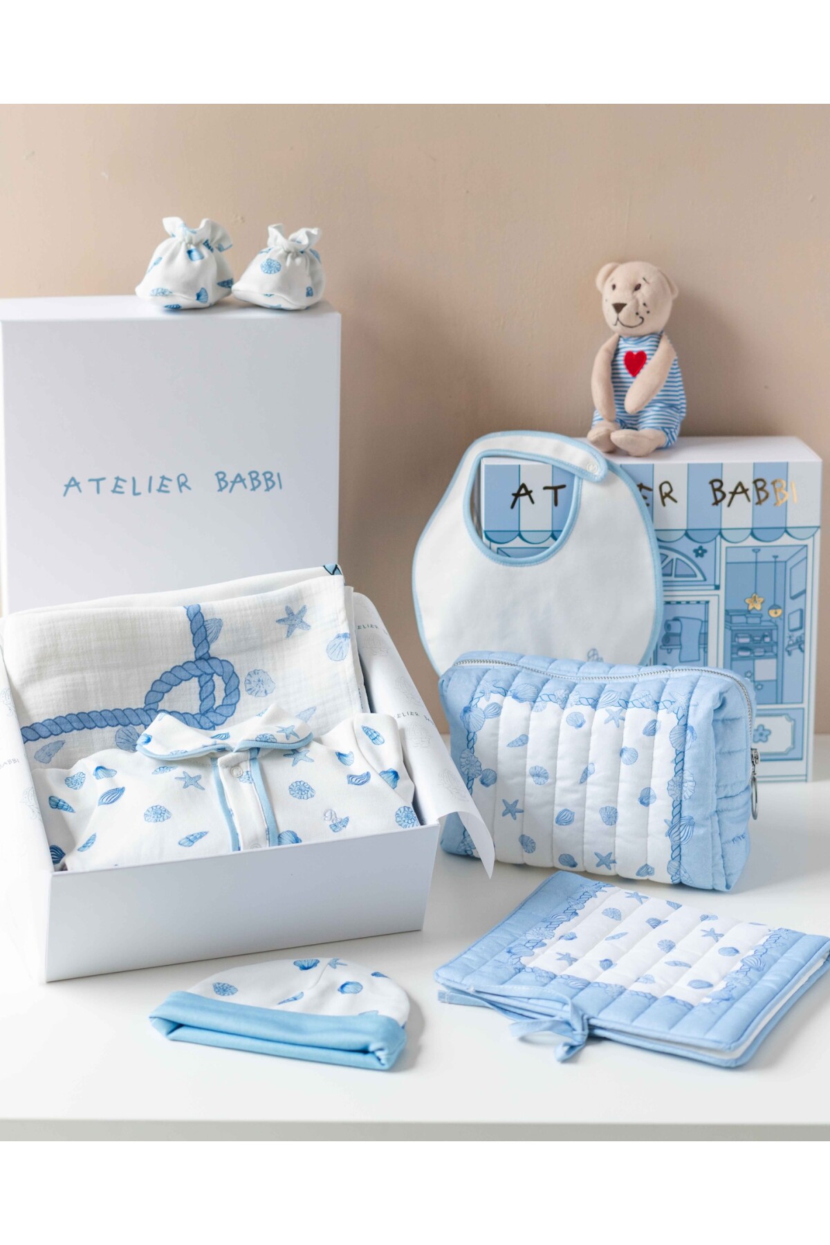 Picture of 5'Li Yenidoğan Seti - Deniz Kabukları