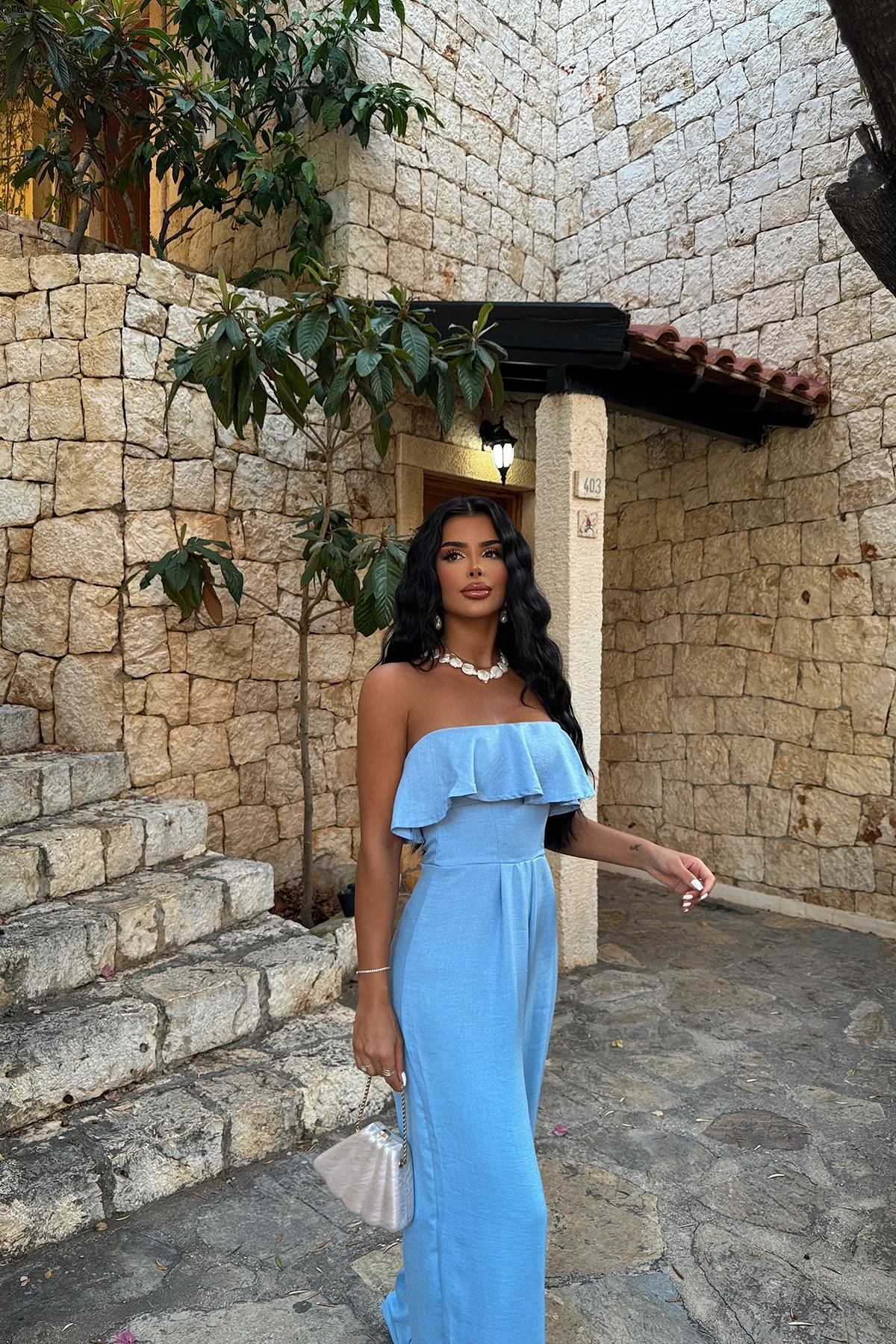 Picture of Blue Fedora Jumpsuit