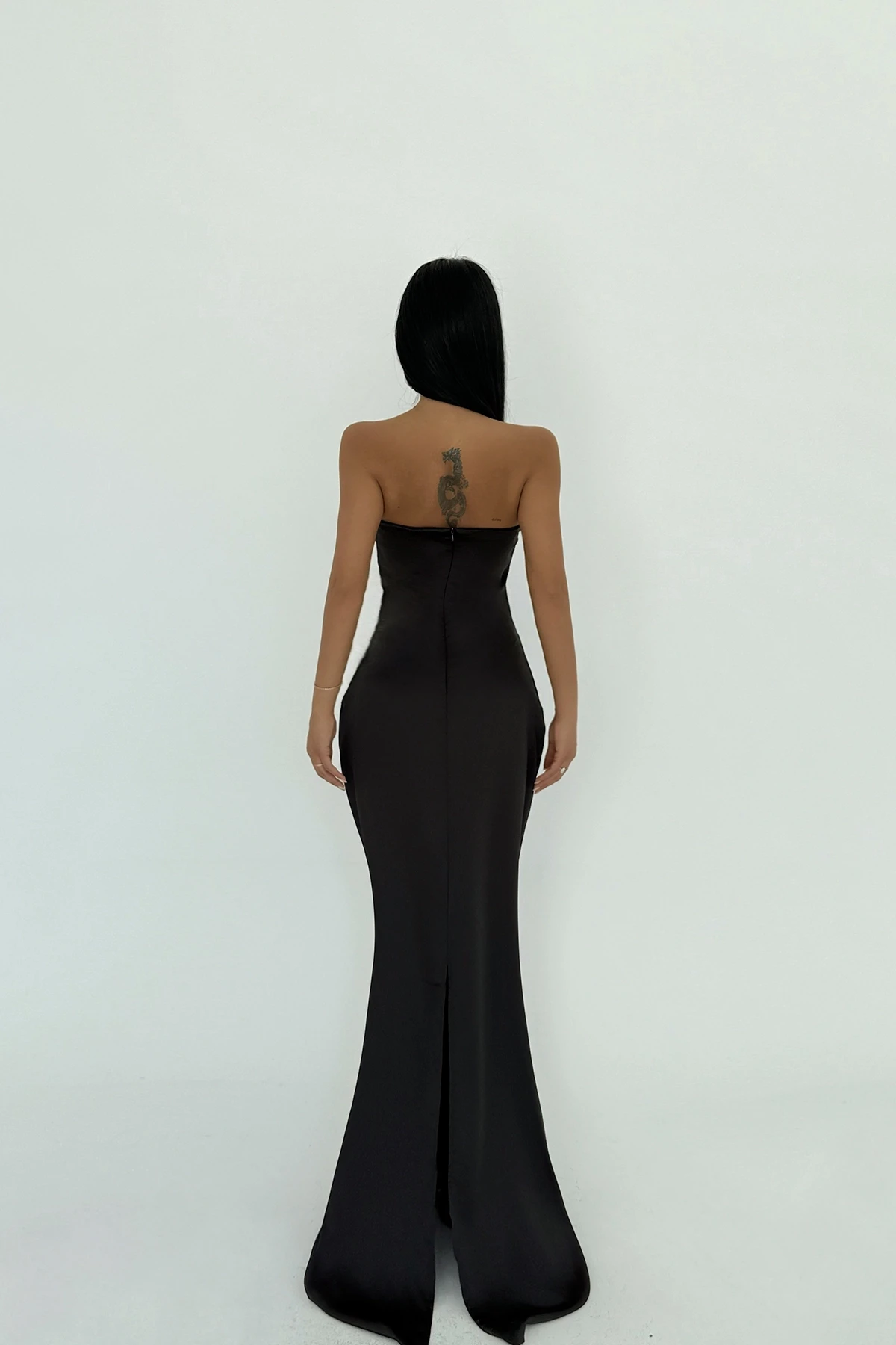 Picture of Black Galian Strapless Long Dress